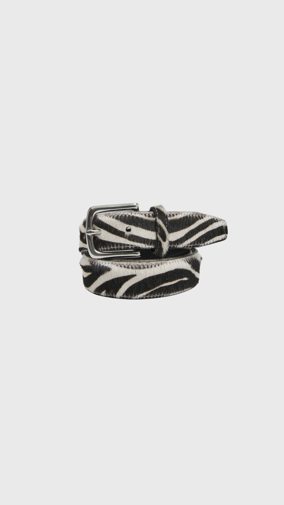 Tibi Classic Pony Hair Leather Belt