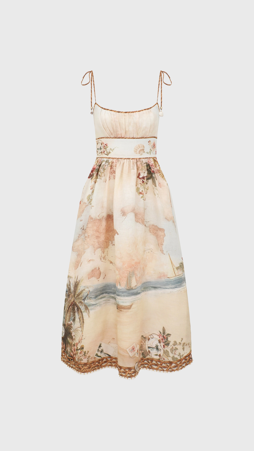 Zimmermann Mahon Picnic Dress in Island Blue
