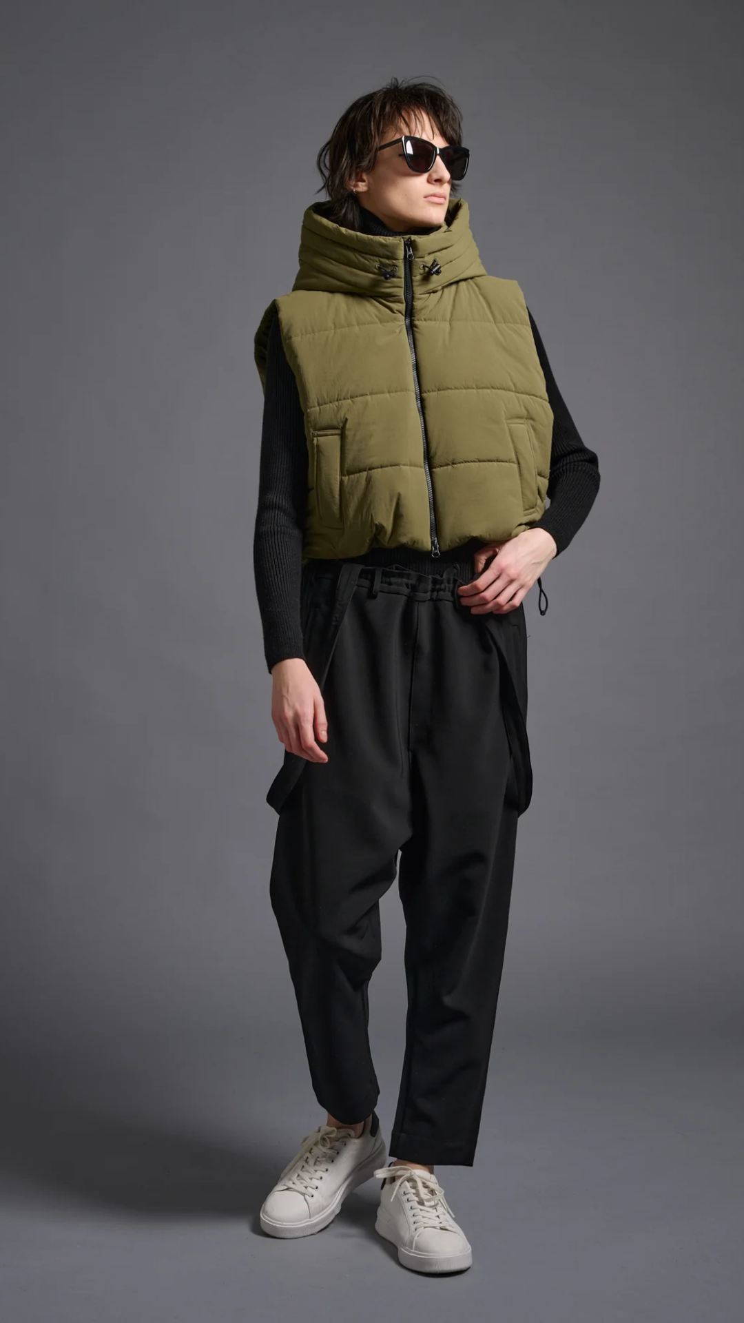 COG The Big Smoke Morgan Hoody Vest in Matcha