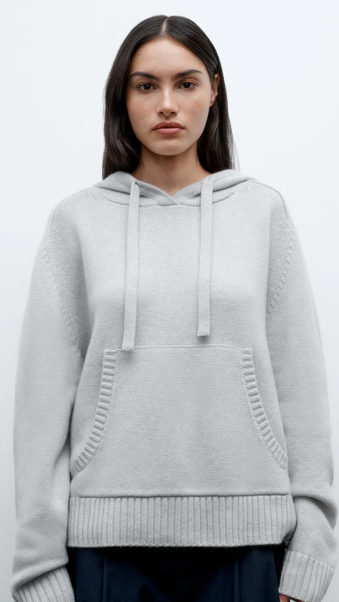 TWP Saddle Crew Hoodie in Heather Grey