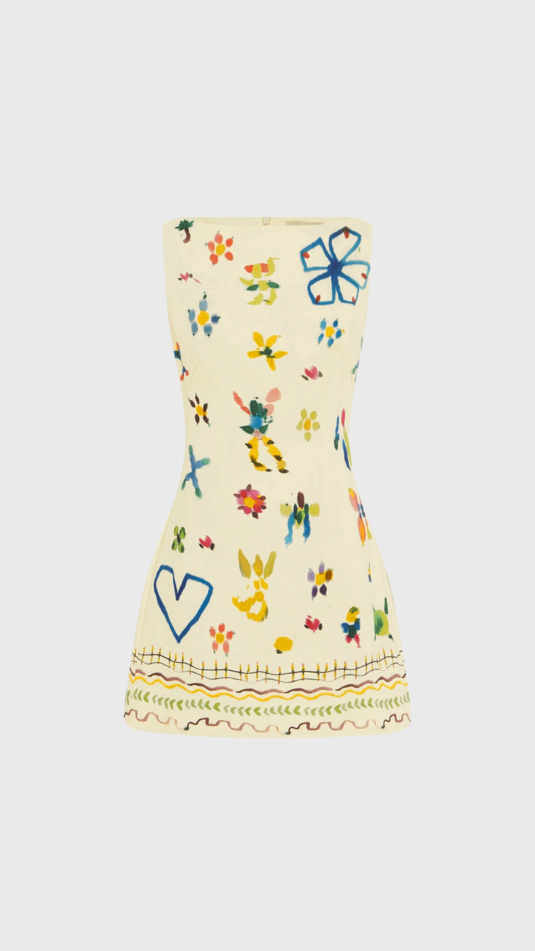 Alemais Sidi Mini Dress in White Multi