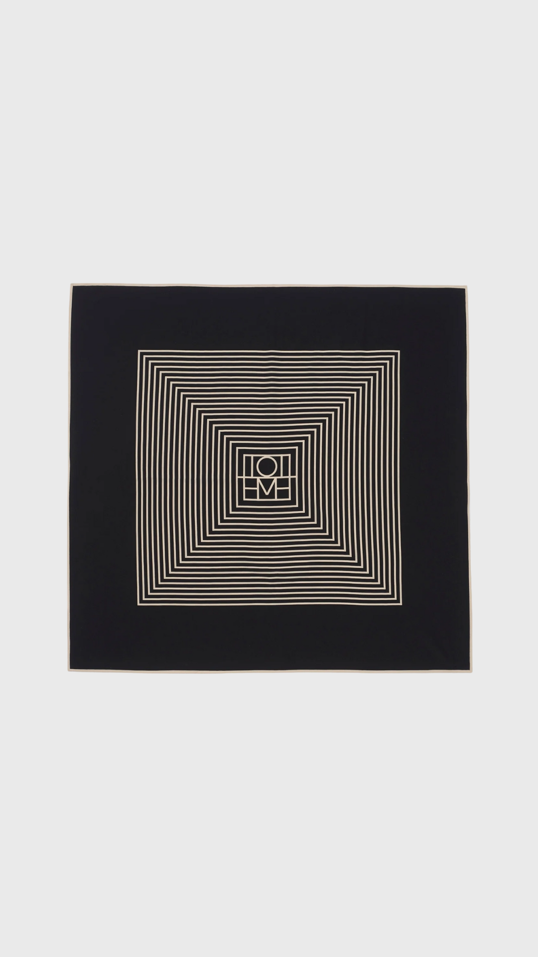 Toteme Centered Monogram Silk Scarf