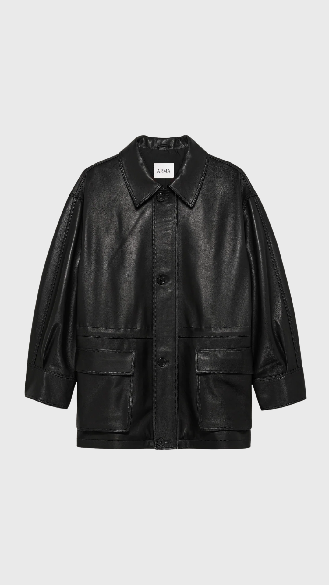 Arma Maeve Leather Jacket in Black