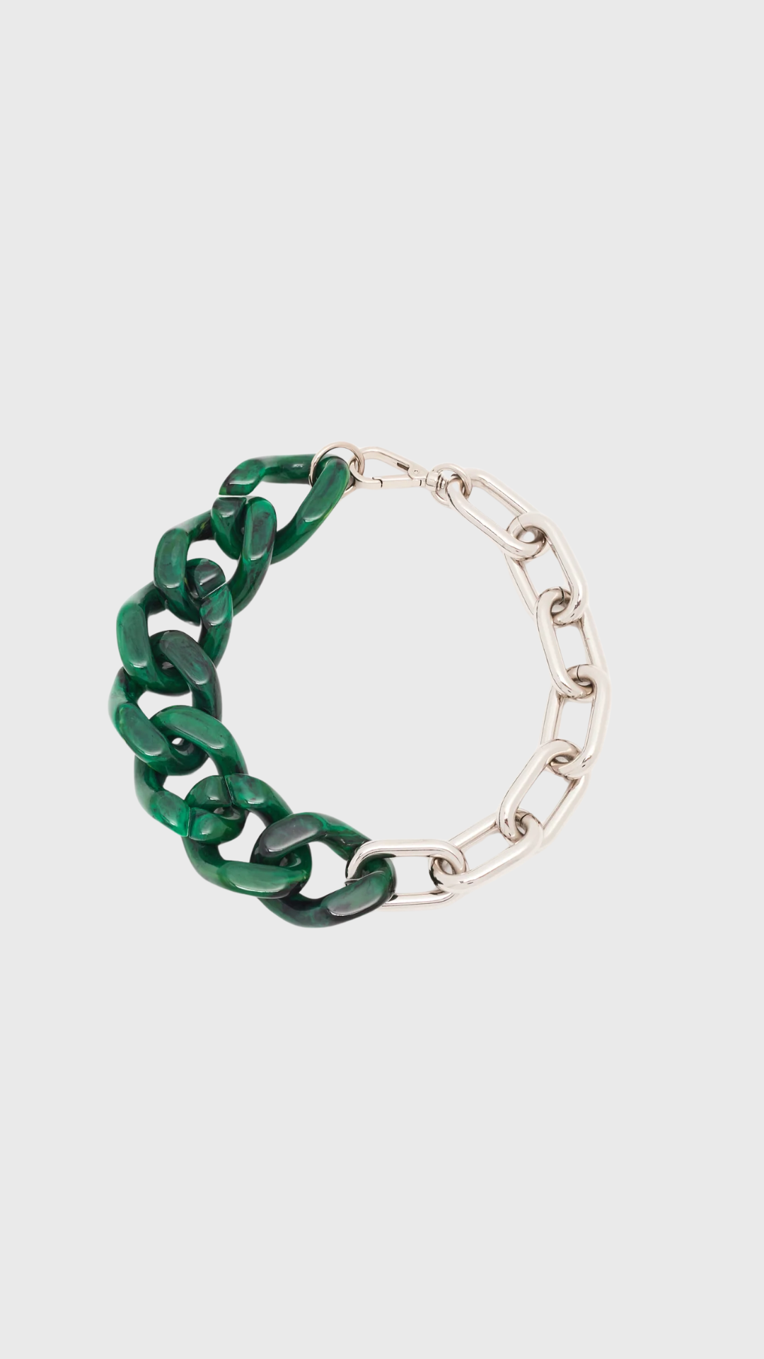 Plan C Chain & Malachite Necklace in Green