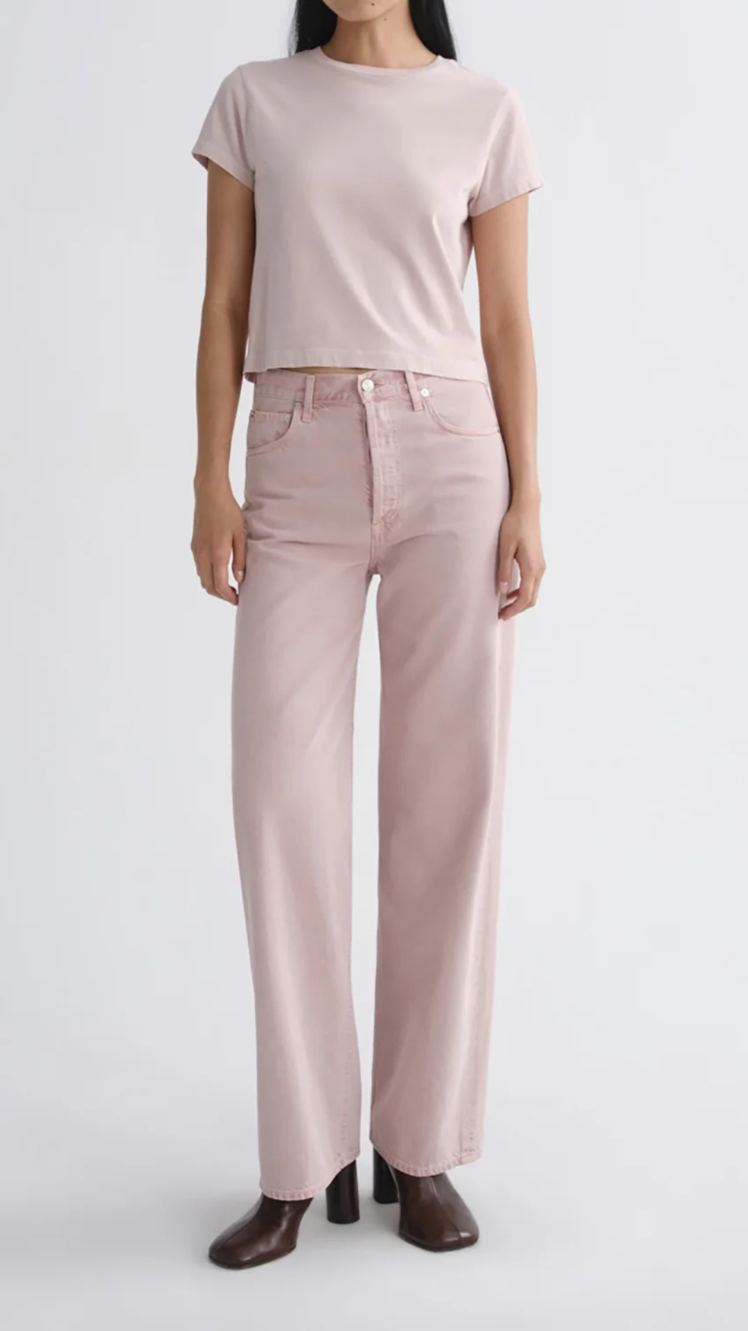 Agolde Ren 32" Flyweight Jean in Wallflower