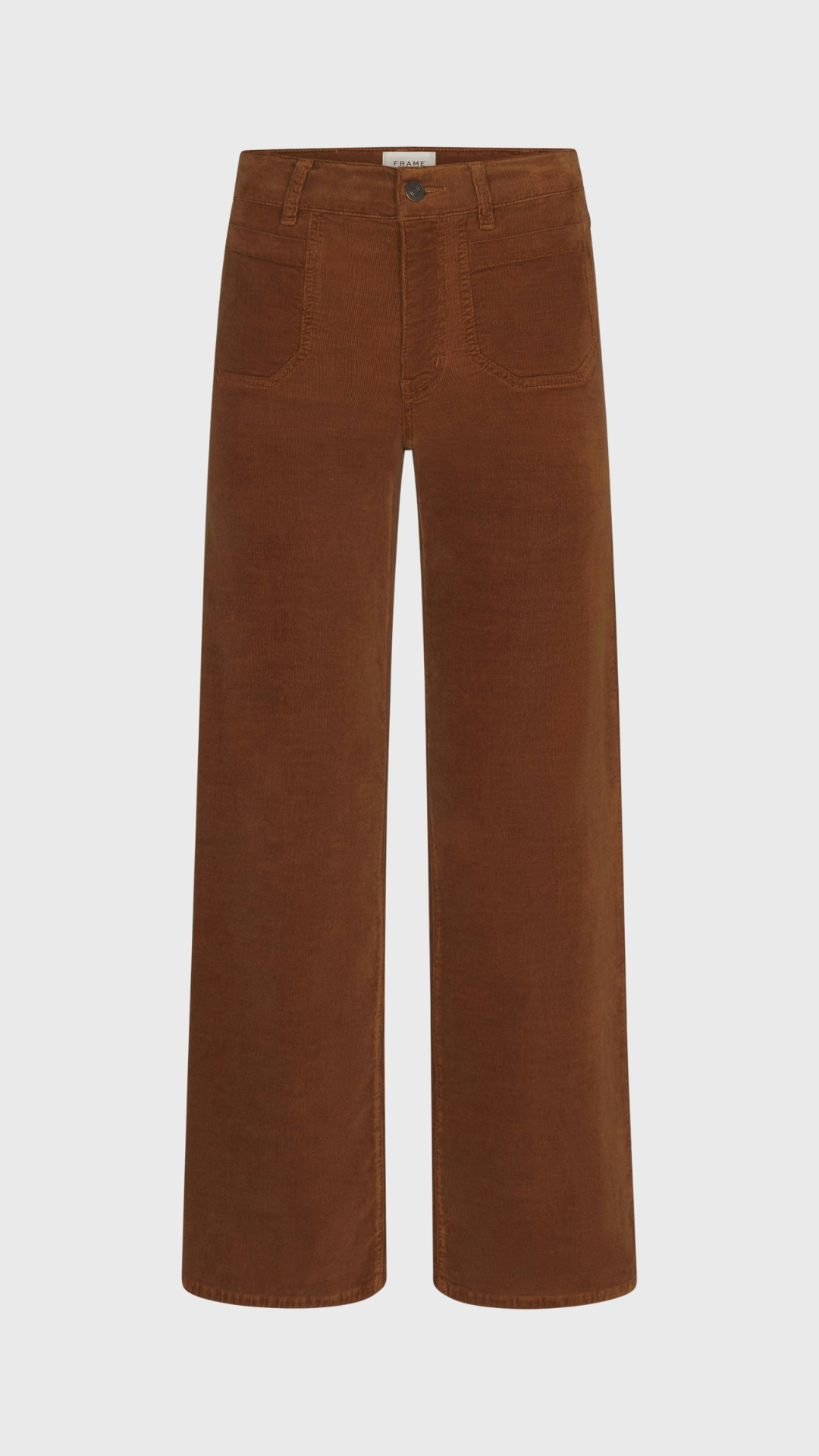 Frame Le Slim Palazzo Modernist Pocket Jean in Maplebrown