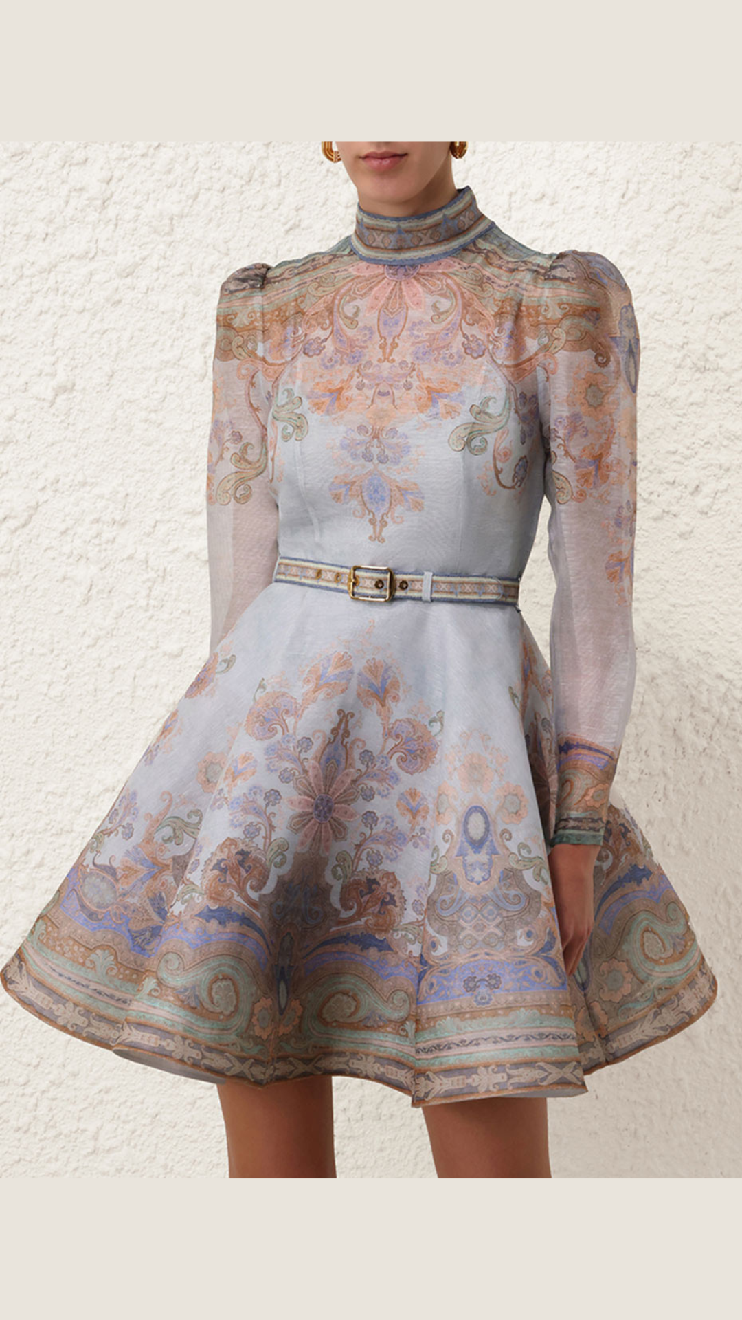 Zimmermann Eden Belted Mini Dress