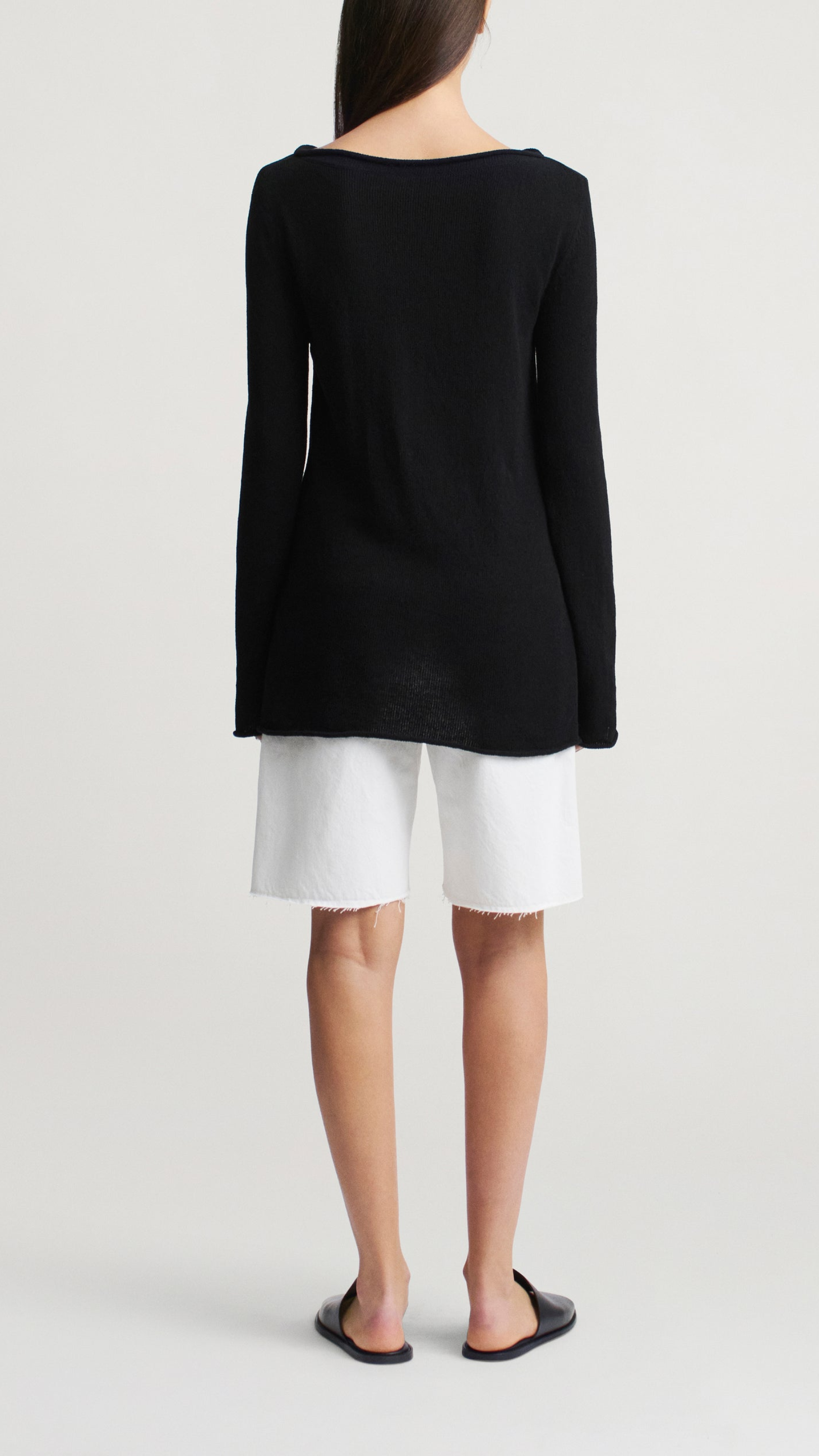 Kallmeyer Yasmin Novelty Cotton Tunic Top in Black