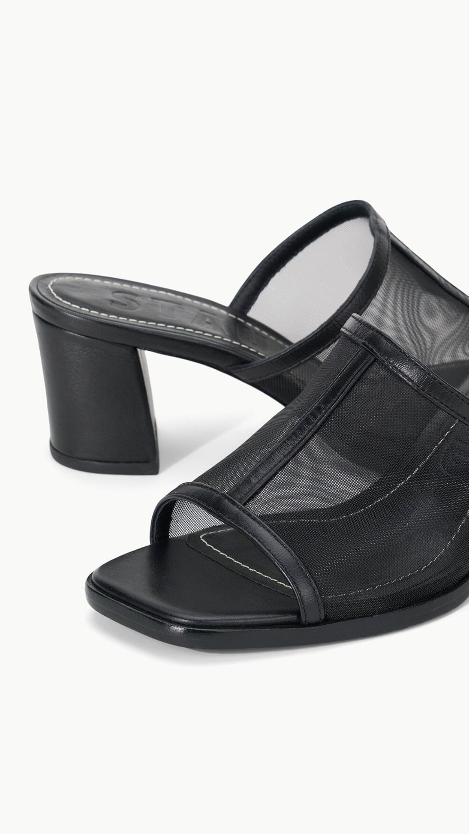Staud Alessandra Heel Black Mesh