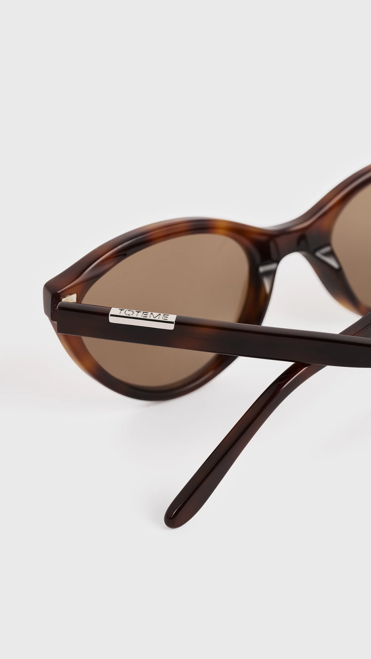 Toteme Cateye Sunglasses in Dark Havana