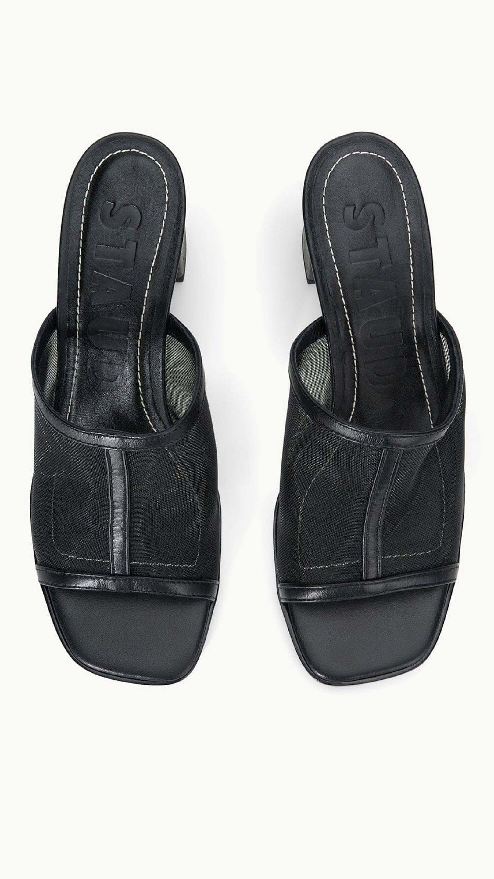 Staud Alessandra Heel Black Mesh