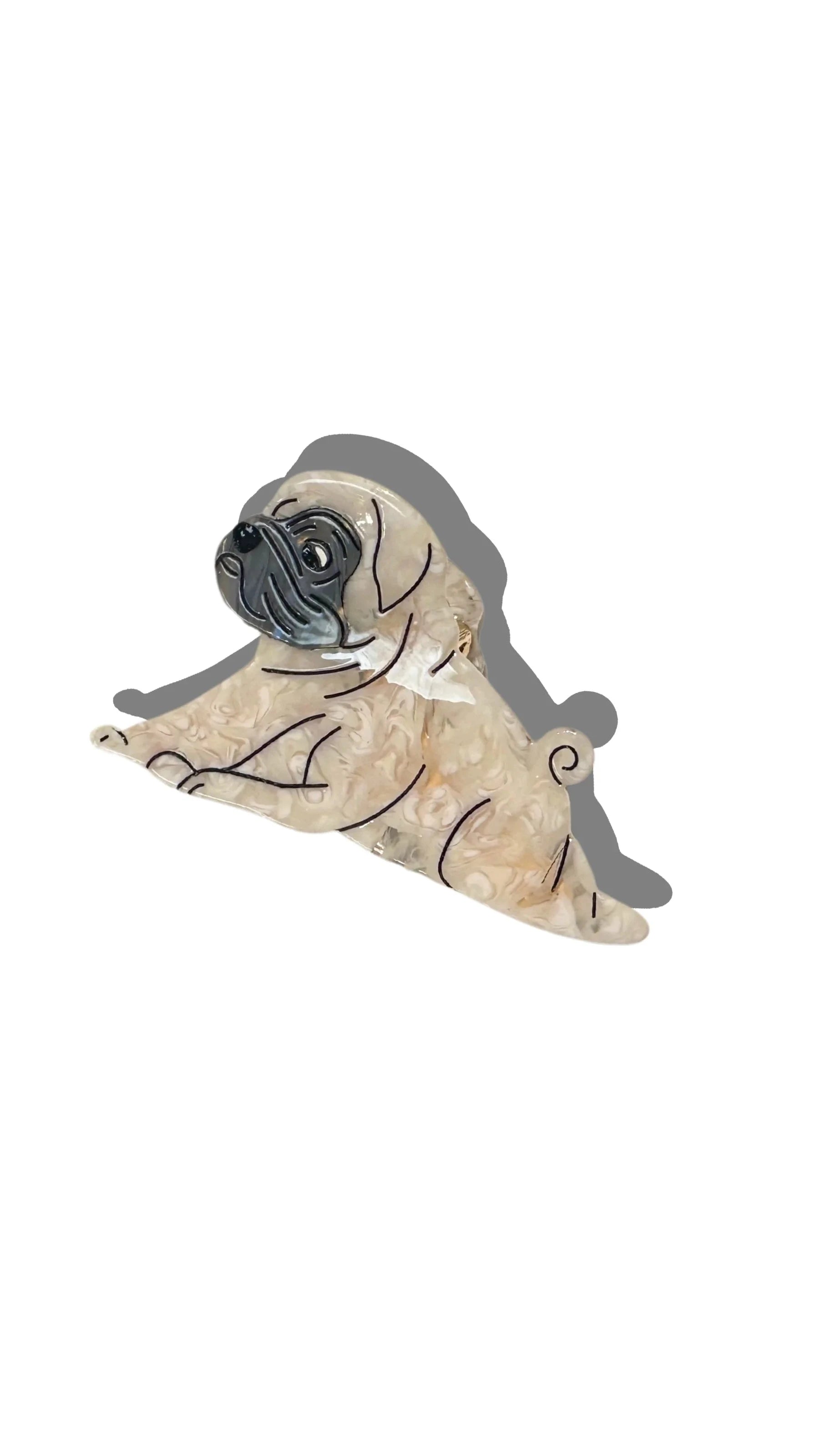 Solar Eclipse Pug Dog Breed Claw Clip