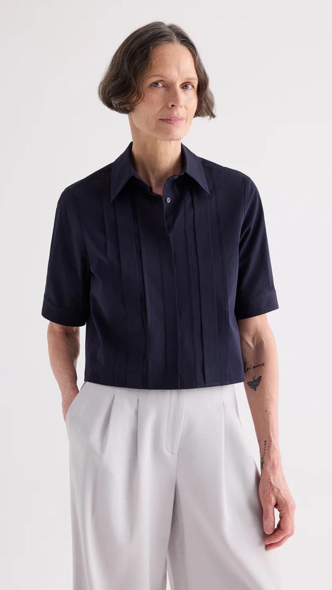 TWP Short Lived Placket Top