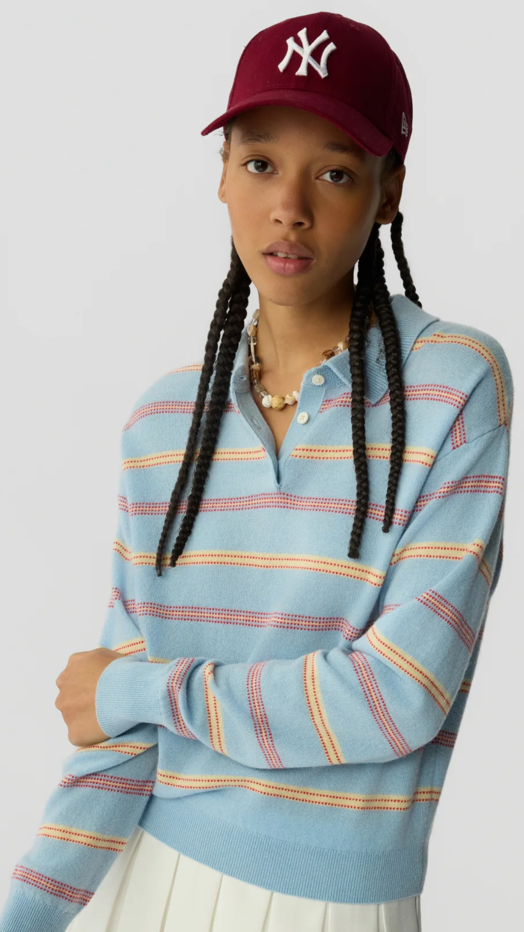 Guest In Residence Collegiate Stripe Polo