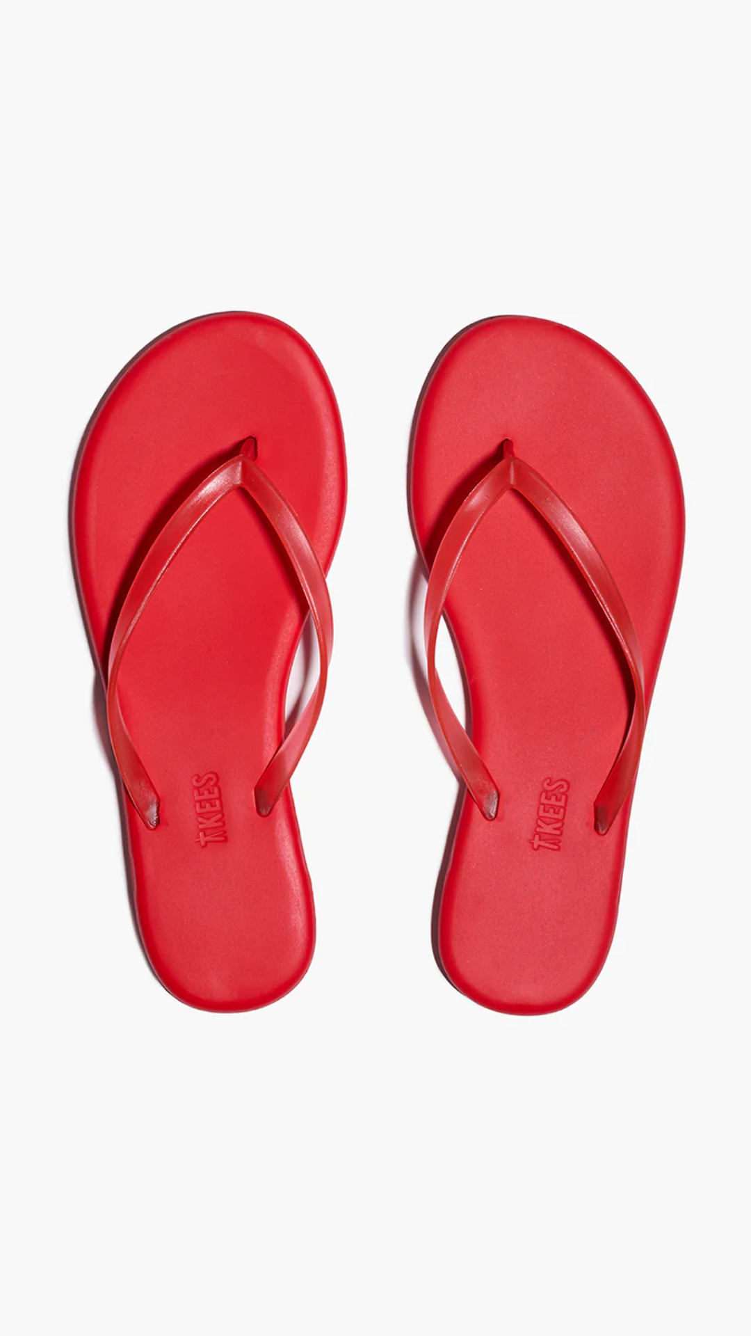 Tkees Aqua Lily Flip Flops in Sol Red