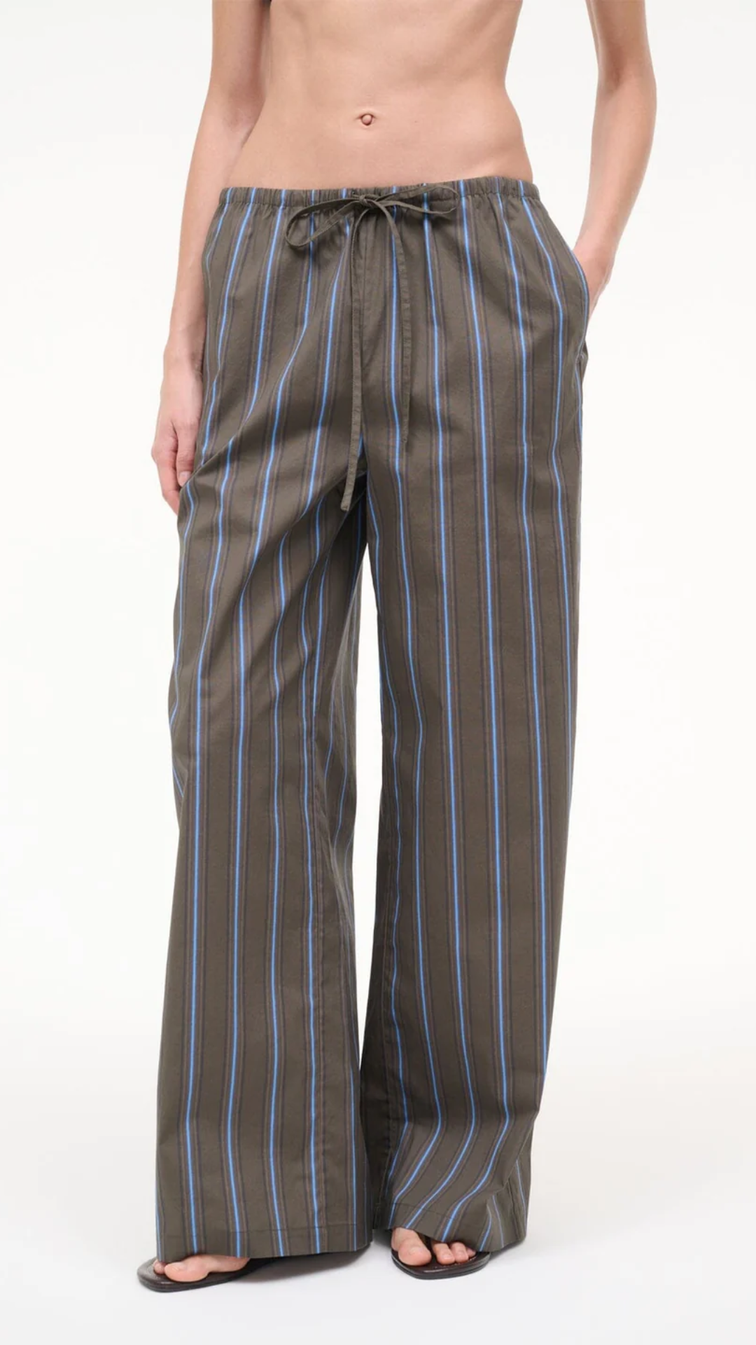 Staud Mateo Pant in Huntington Stripe
