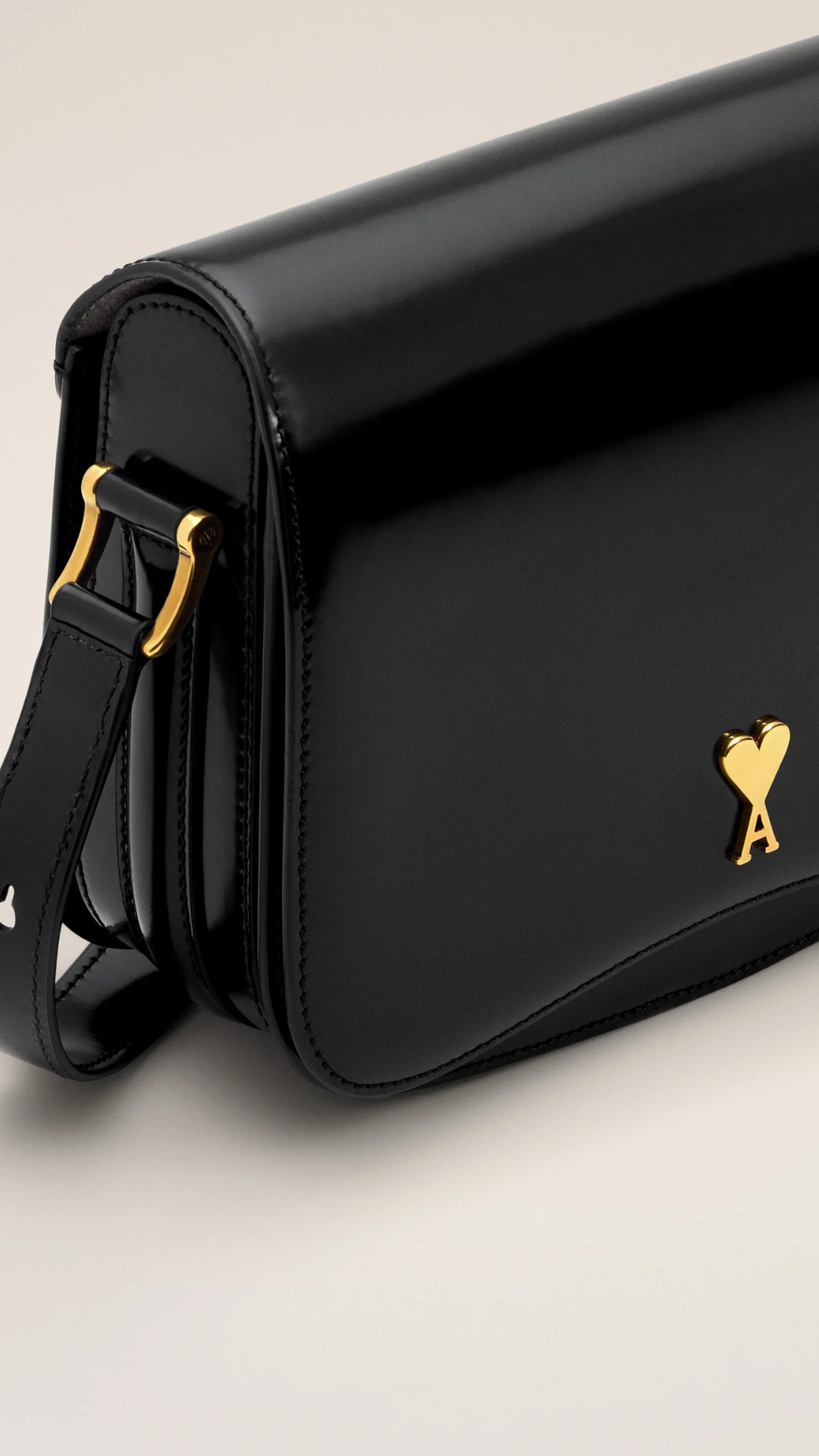 Ami Paris Paris Bag in Black