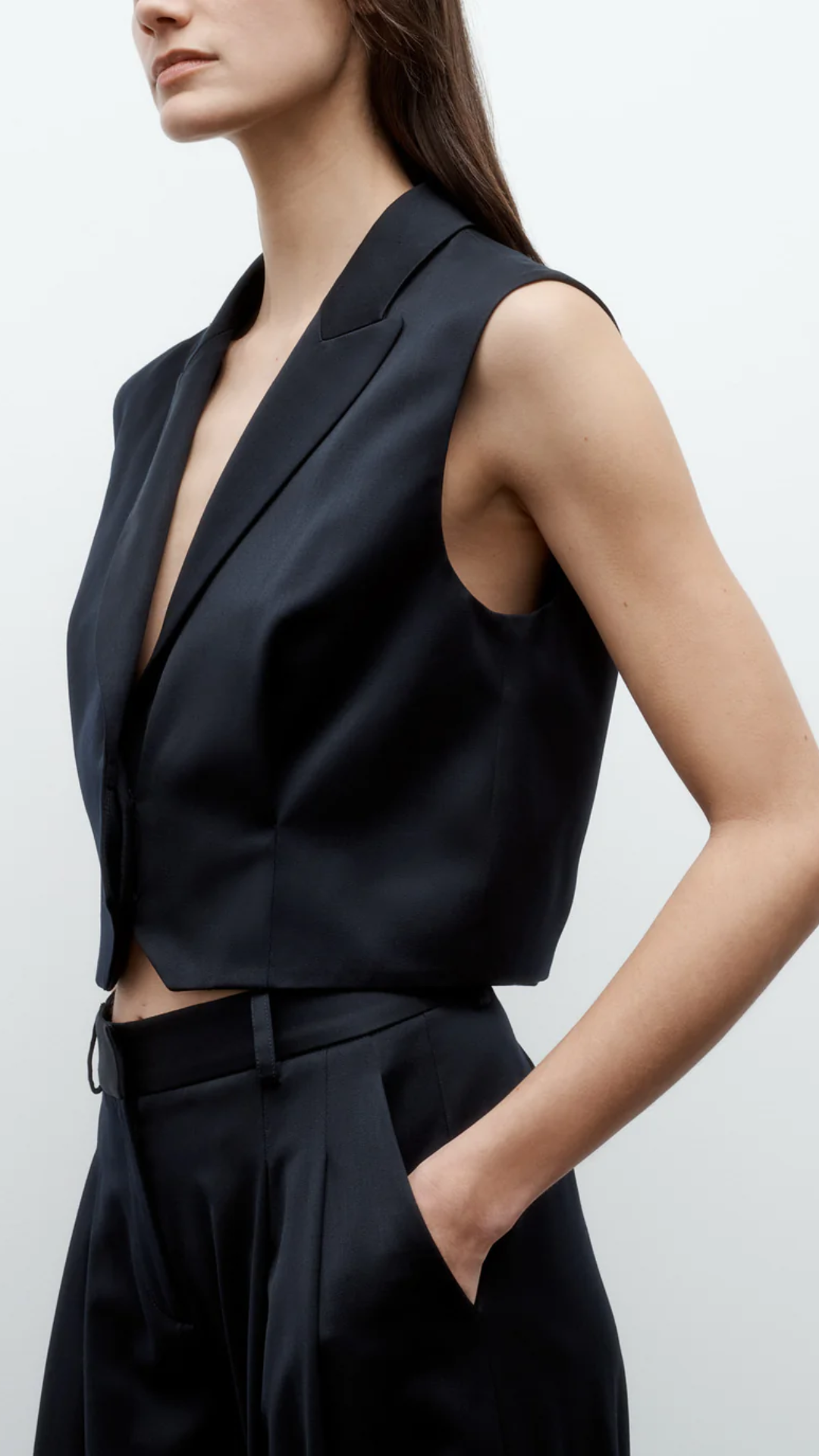TWP Katie Vest in Midnight