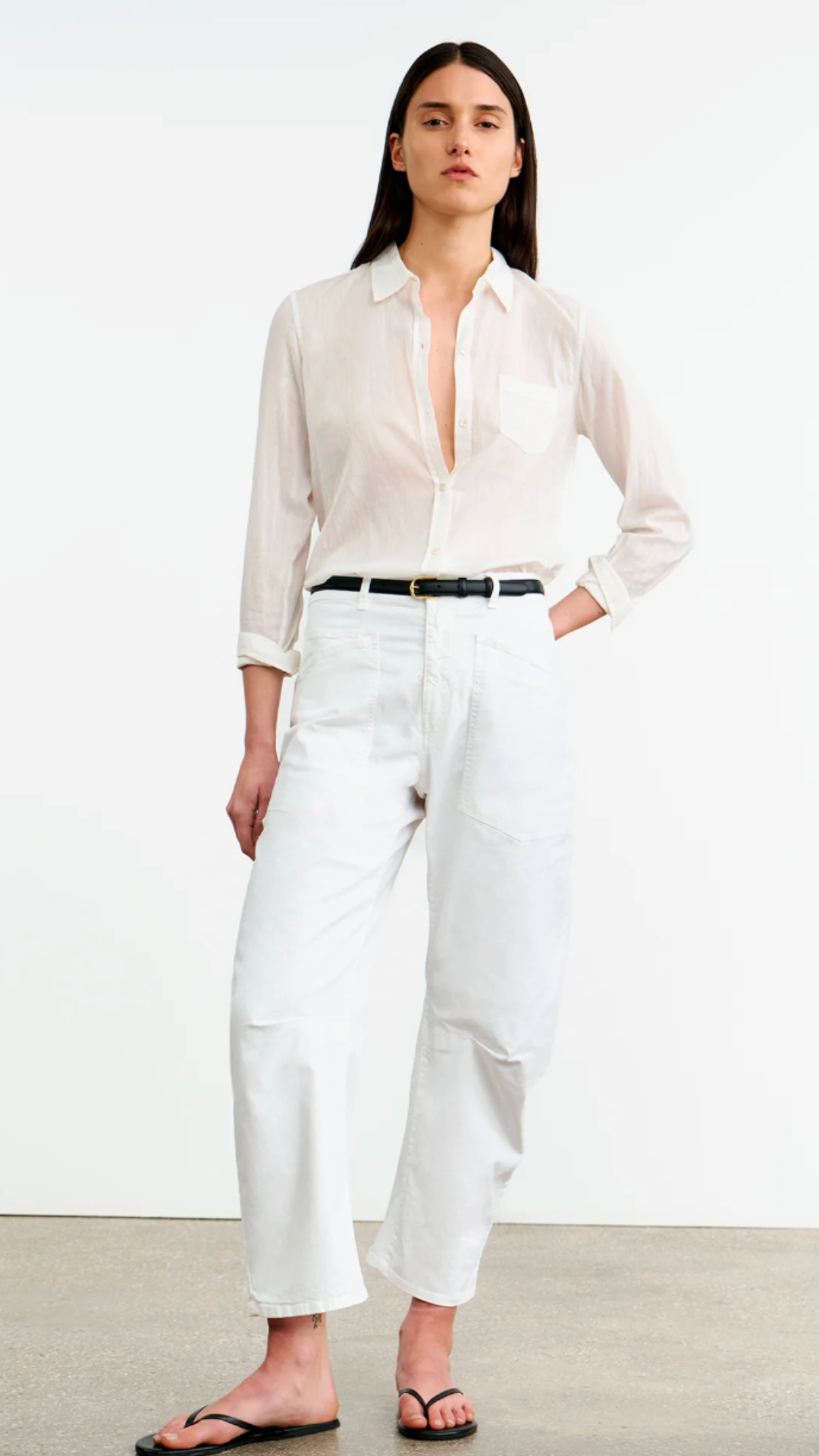 Nili Lotan Shon Pant in White