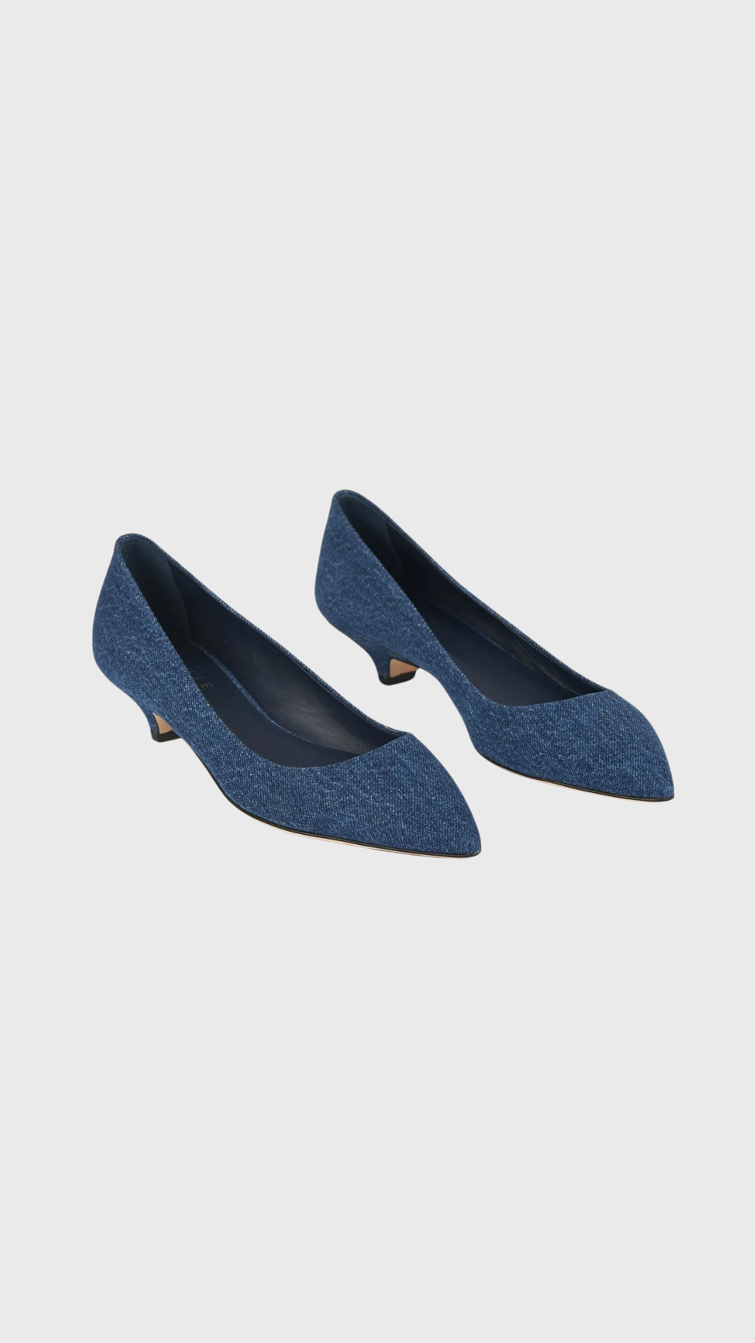 Jamie Haller The Kitty Point Heel in Denim
