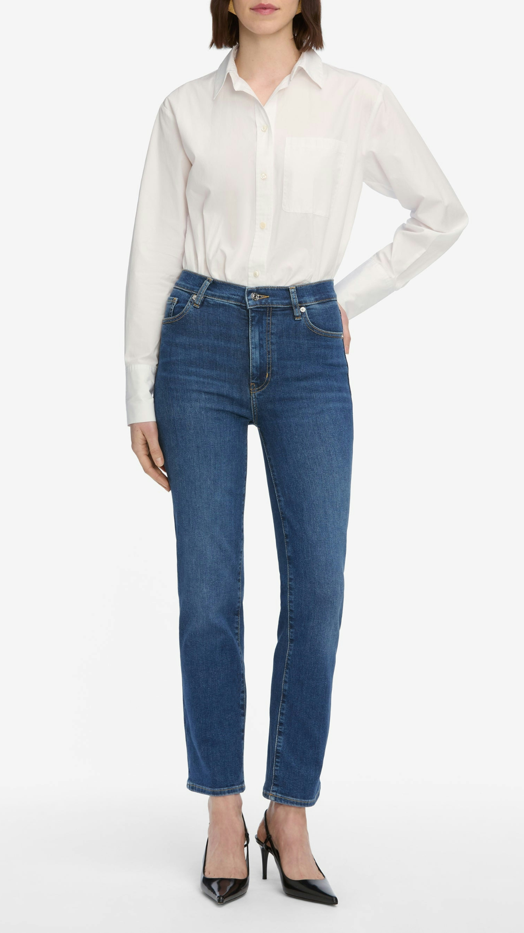 Frame Le Sleek Straight Jean in Femma