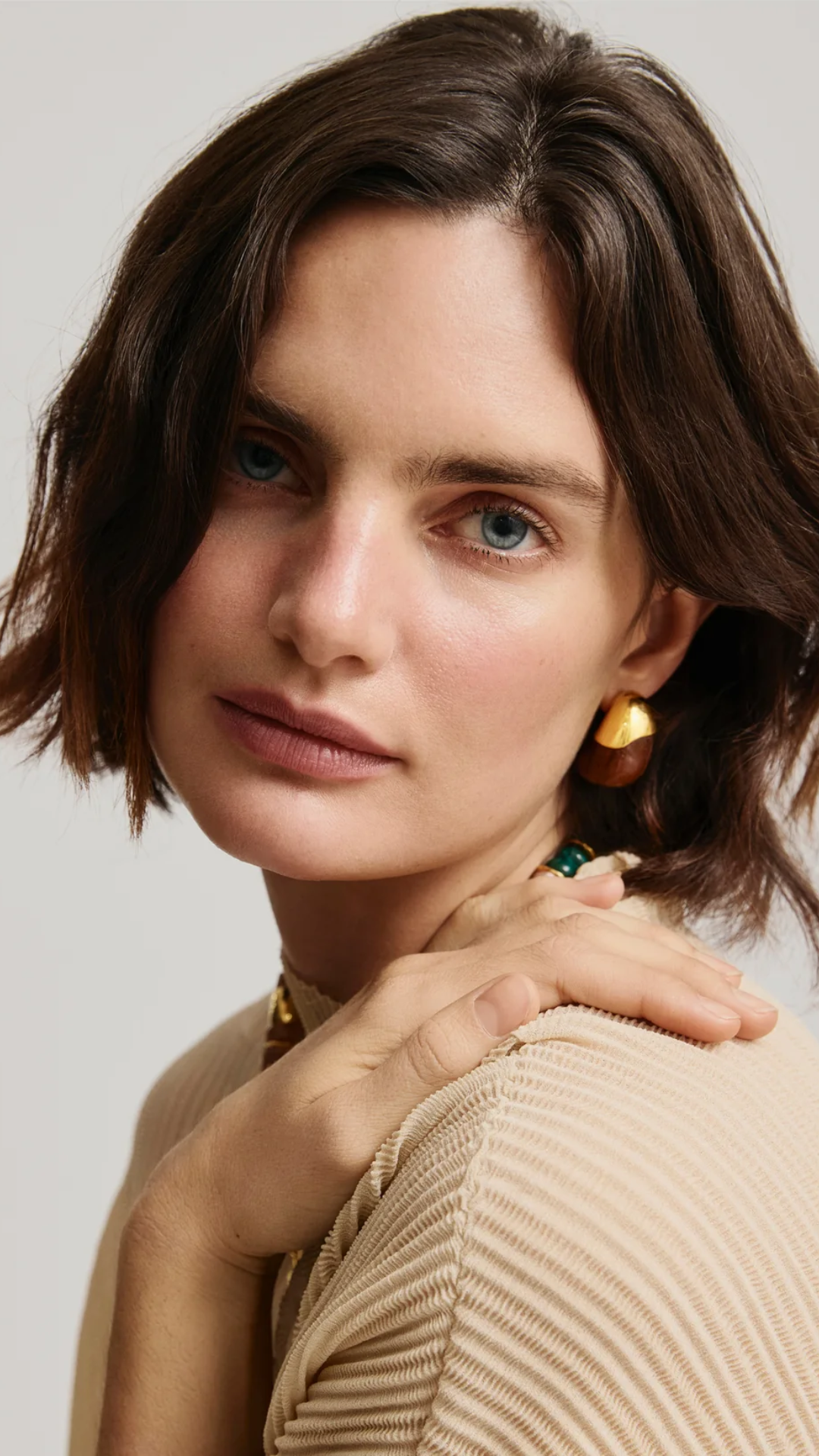 Lizzie Fortunato Toro Earrings in Acacia Wood