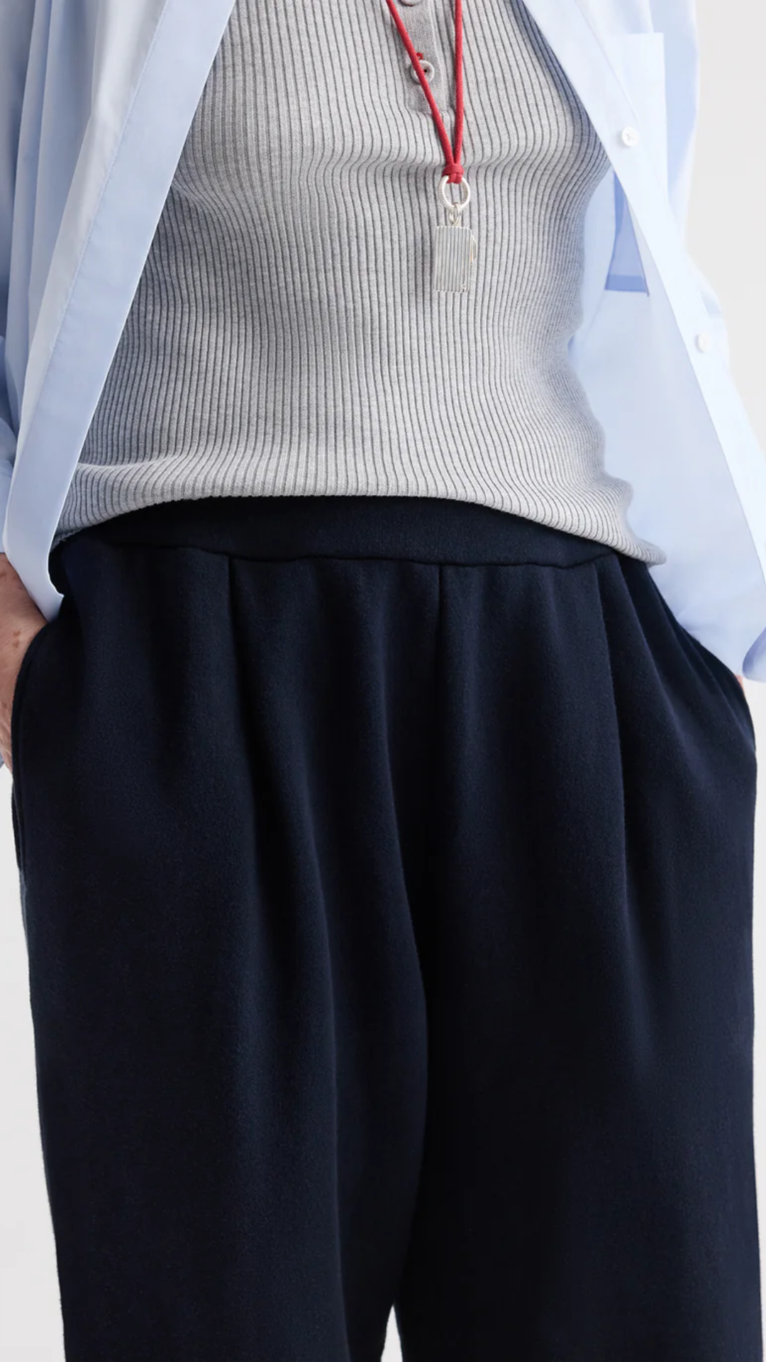 TWP Pleated Sweatpant in Midnight