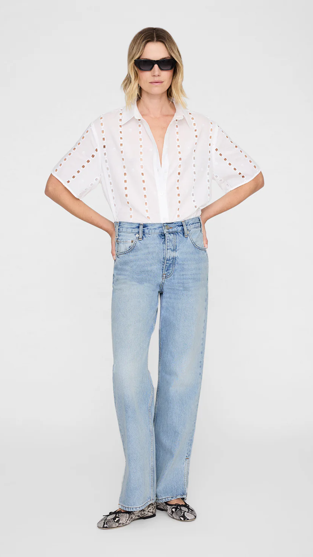 Anine Bing Lincoln Shirt in White