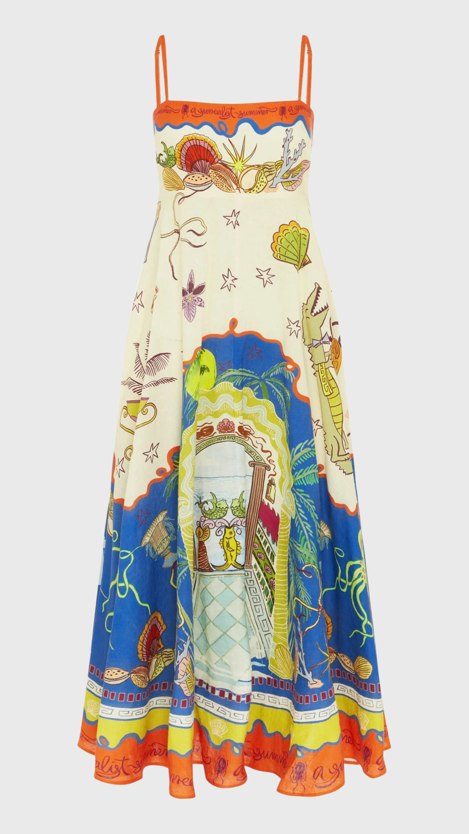 Alemais Surrealist Summer Sundress in Multi