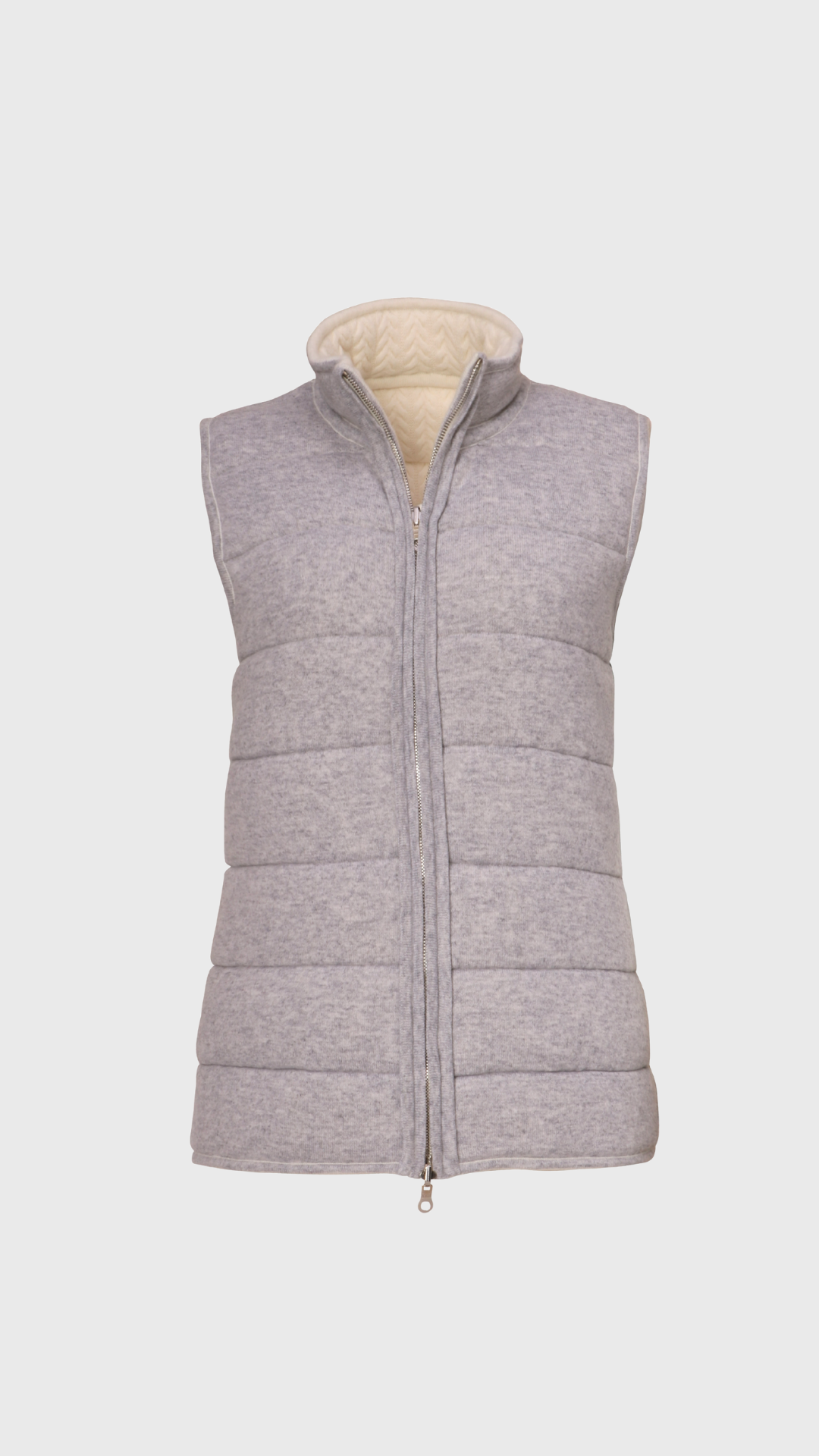 Arch 4 Hammersmith Cashmere Vest in Ivory Grey
