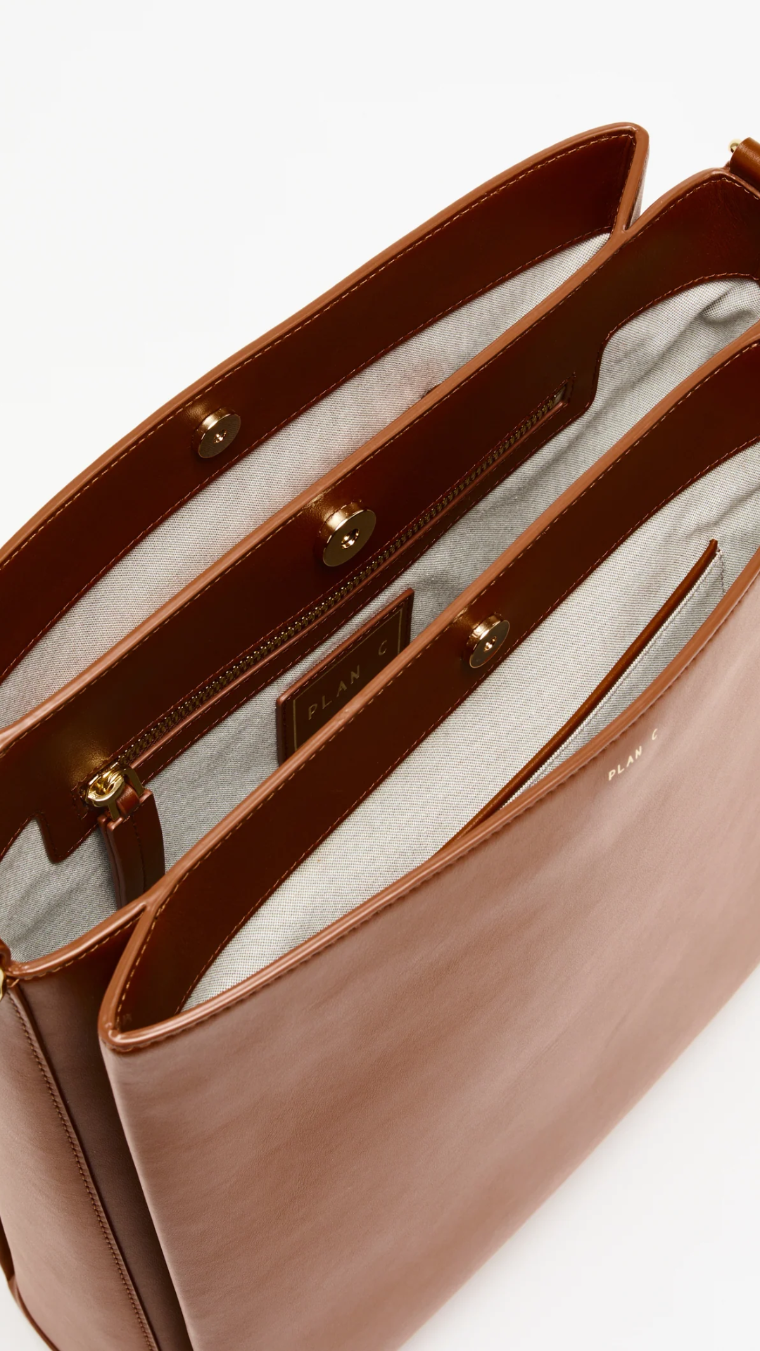 Plan C Shopper Bag in Tan