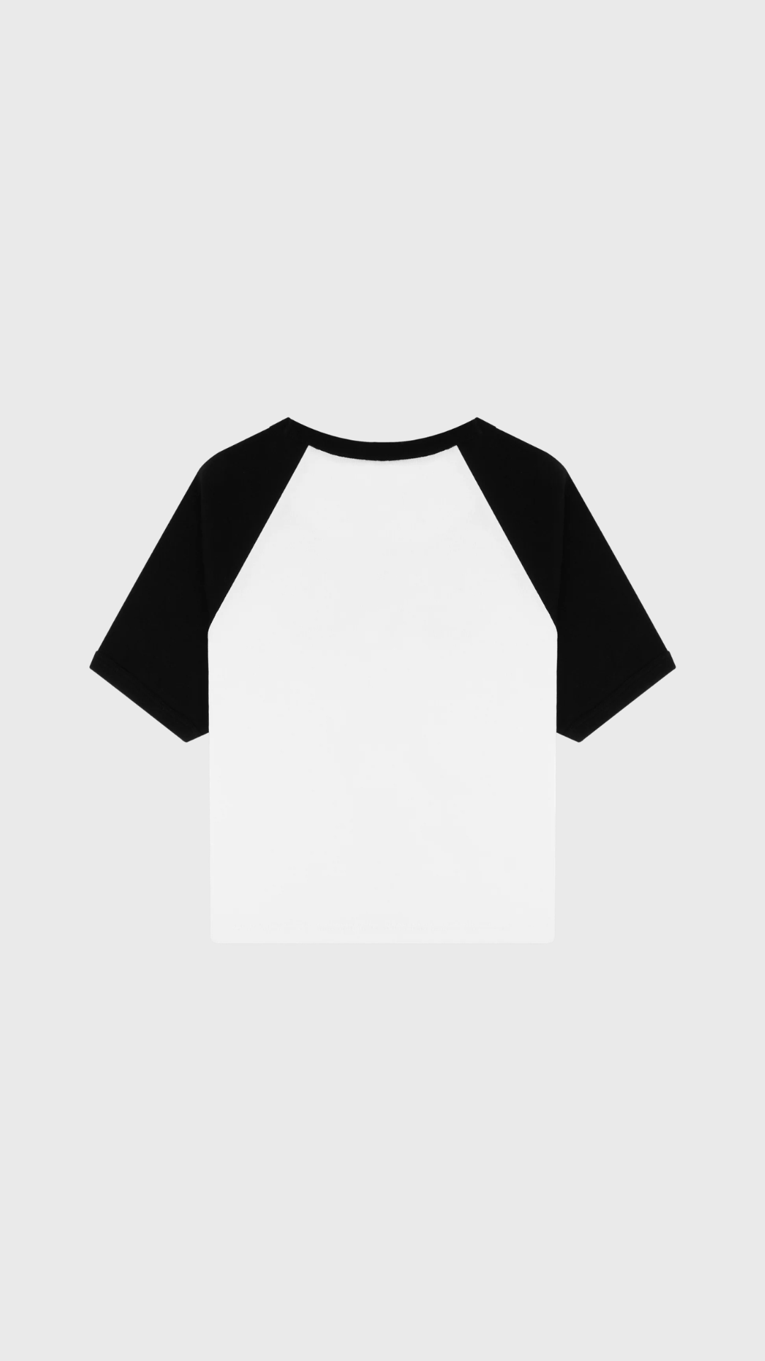 Sporty & Rich Signature Logo Baby Baseball Tee in White/ Black