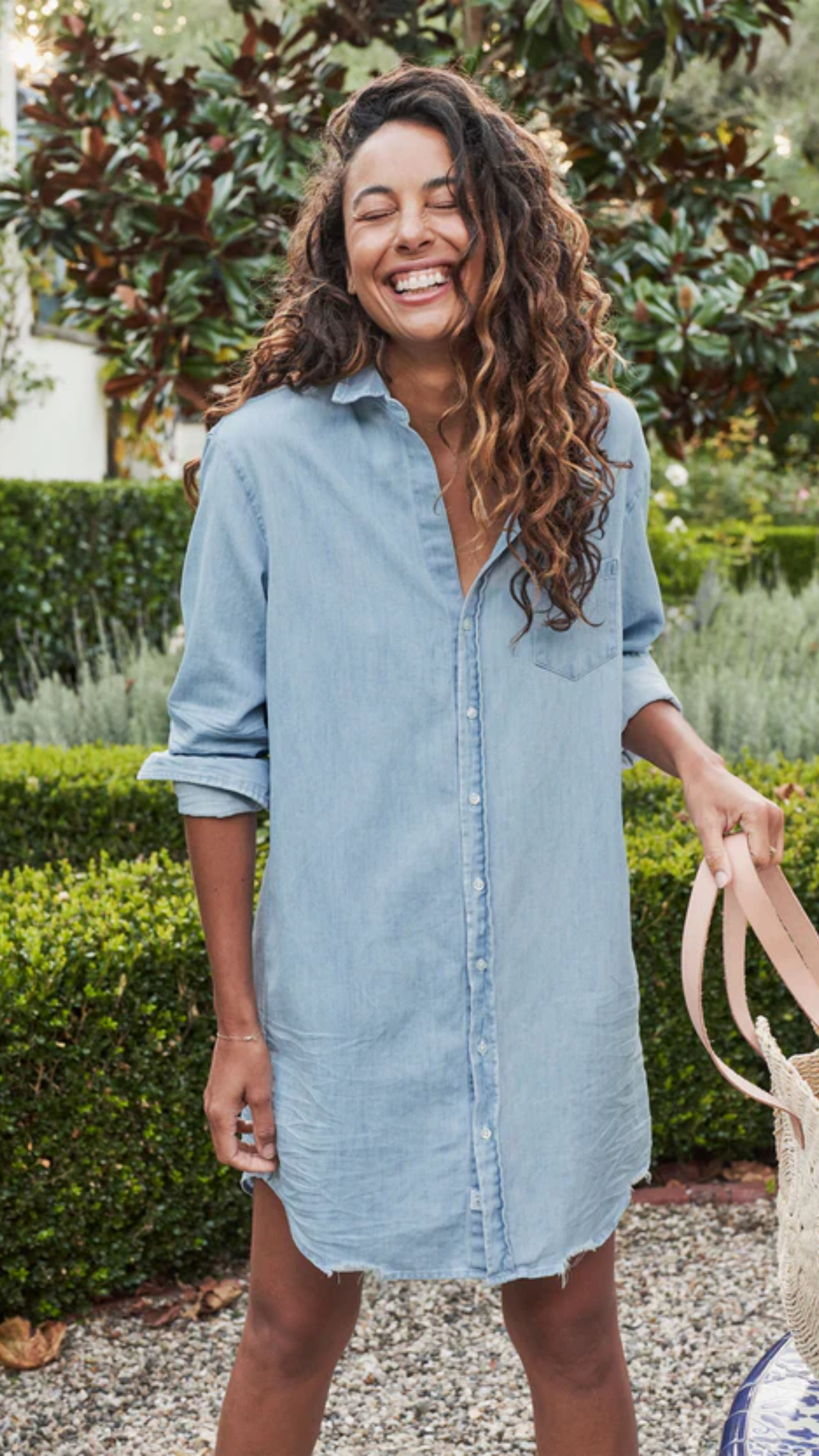 Frank & Eileen Mary Classic Shirtdress in Classic Blue Tattered Wash