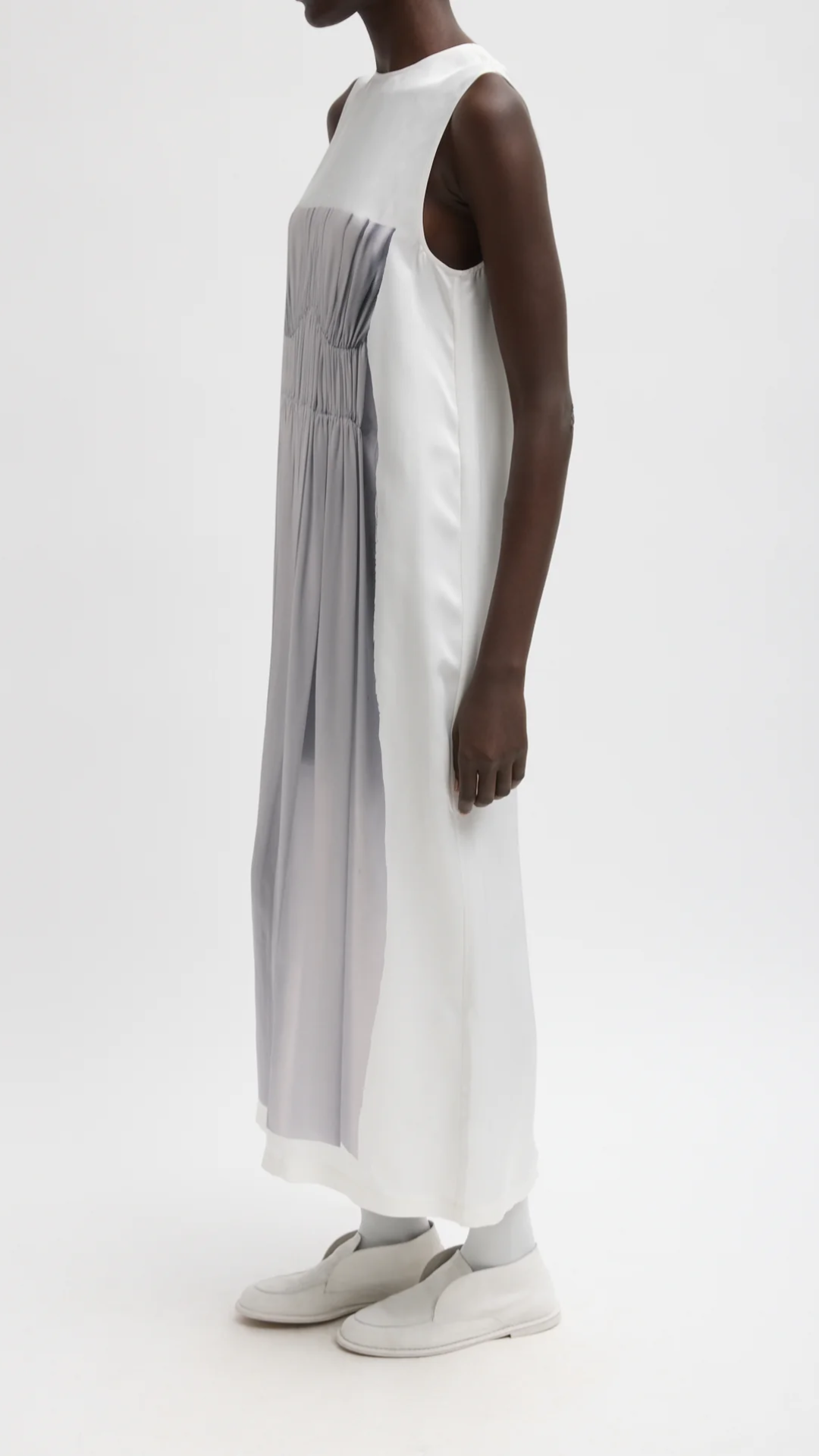 Tibi Trompe L'oeil Dress in Black/White