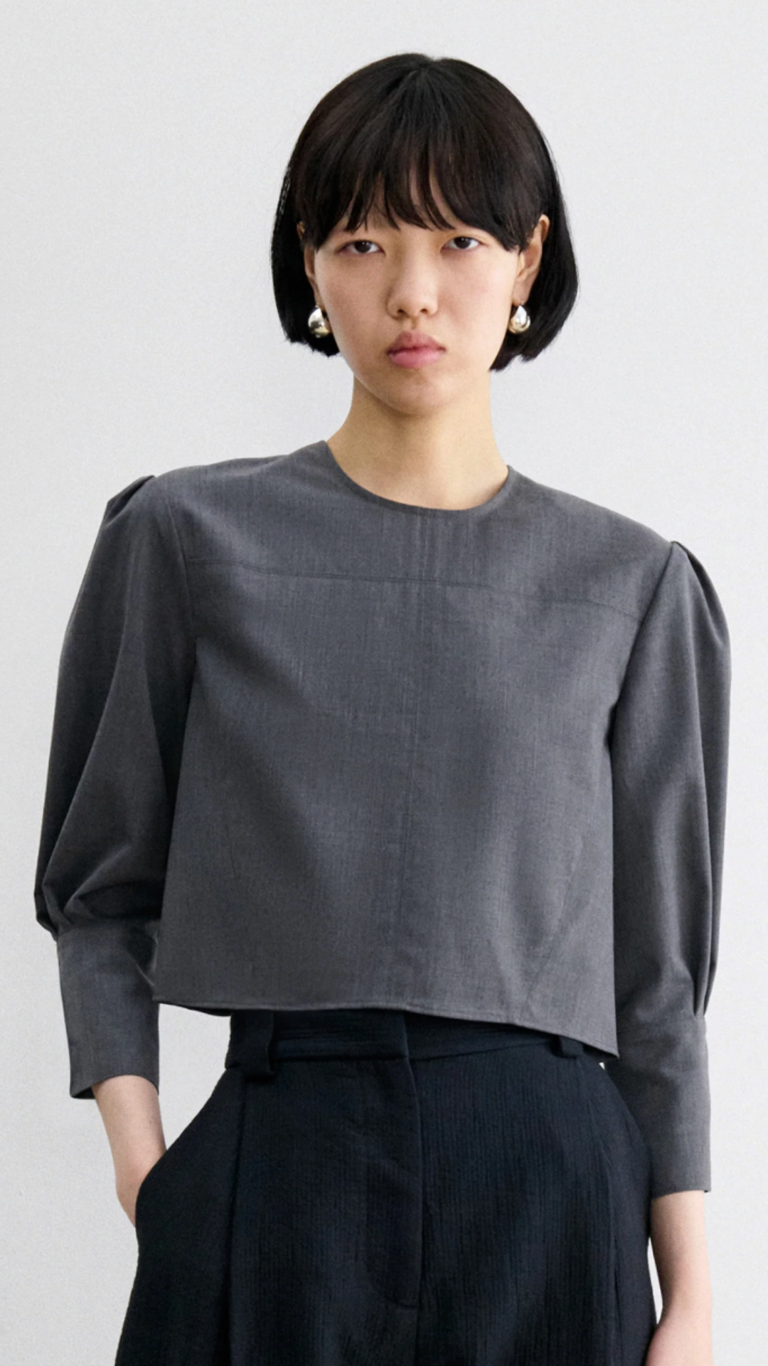 Rachel Comey Dawn Top in Dark Grey