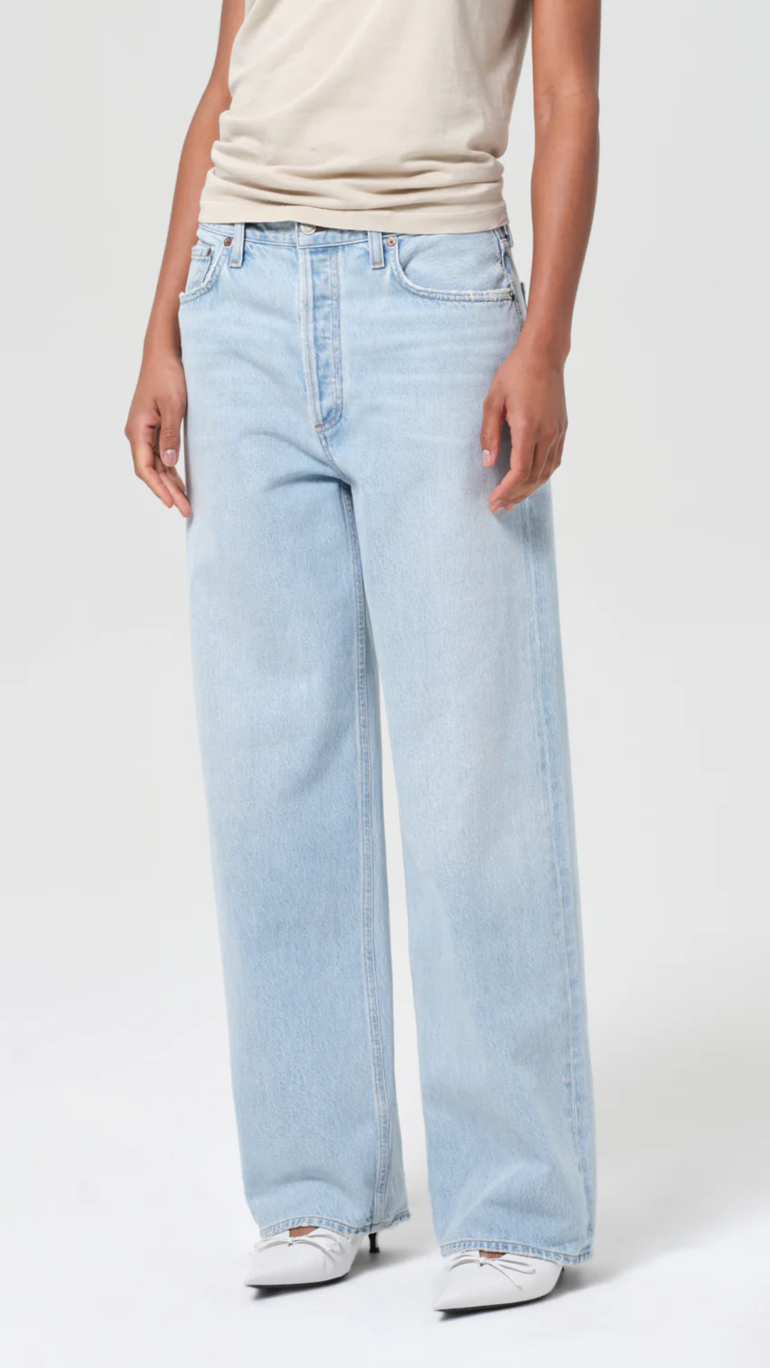 Agolde Low Slung Baggy Jean in Spark
