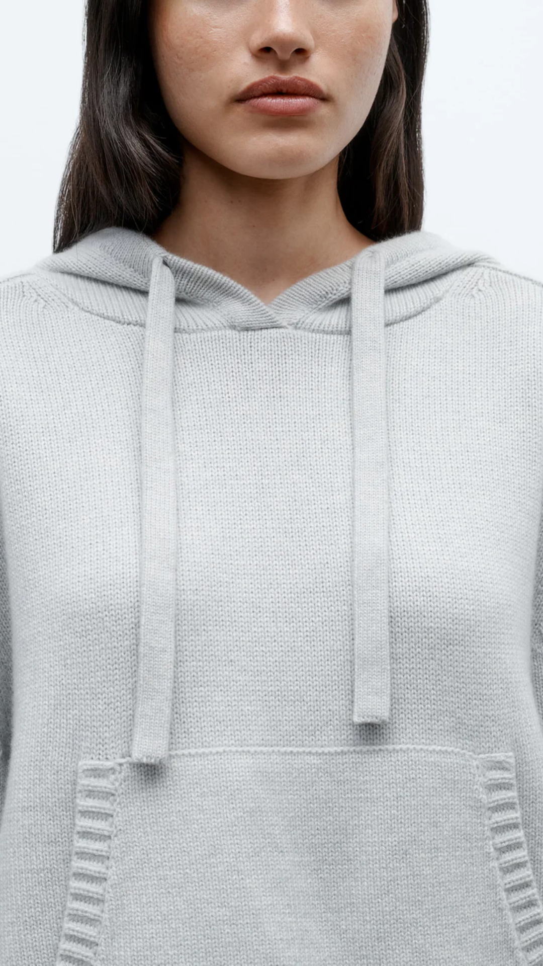 TWP Saddle Crew Hoodie in Heather Grey