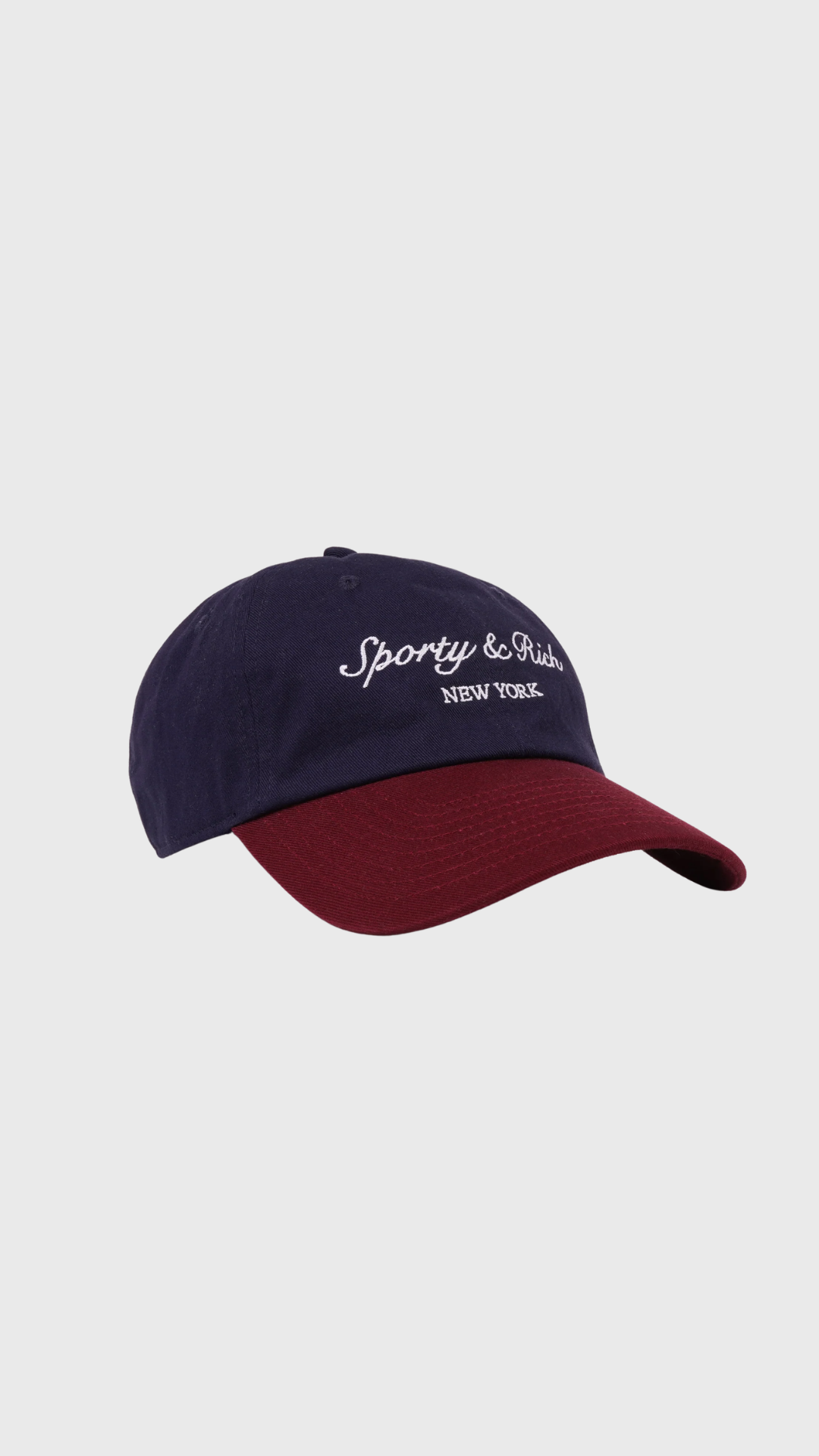 Sporty & Rich Syracuse NY Hat in Navy/Bordeaux