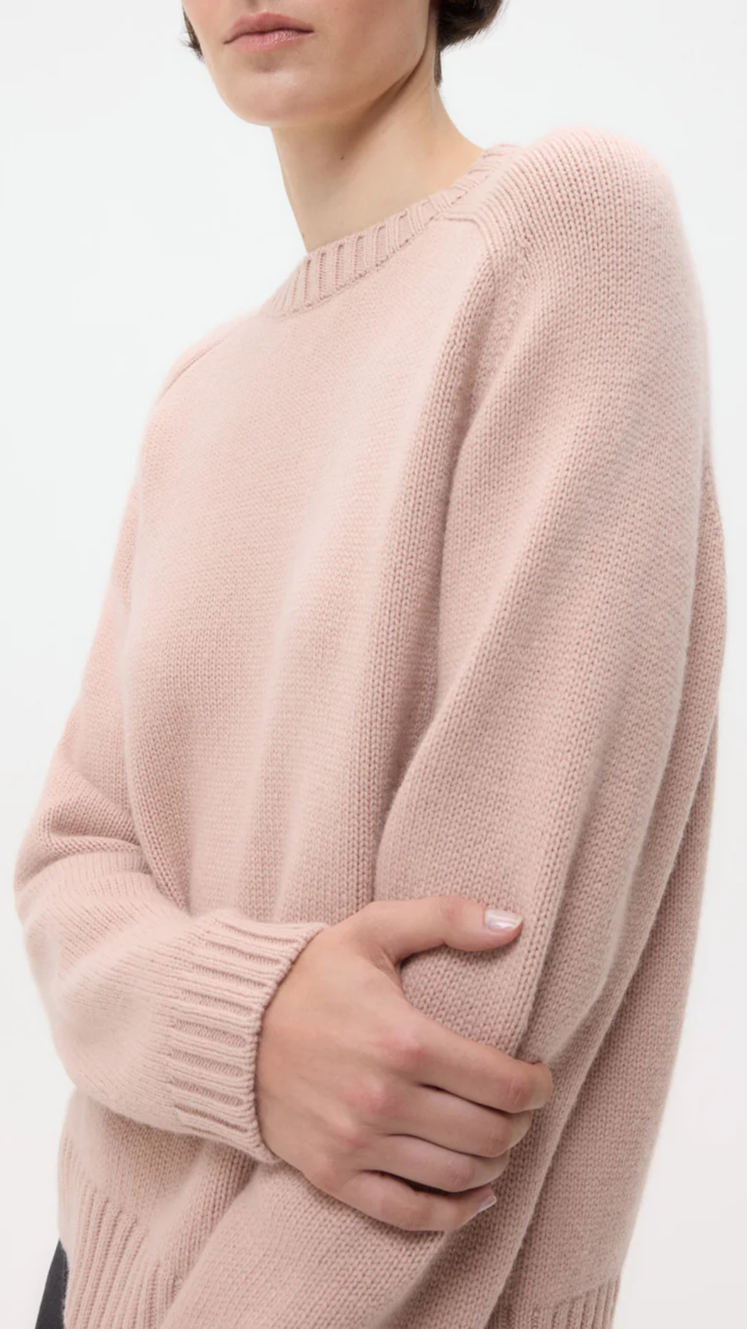 TWP New Jill Crewneck Sweater in Blush