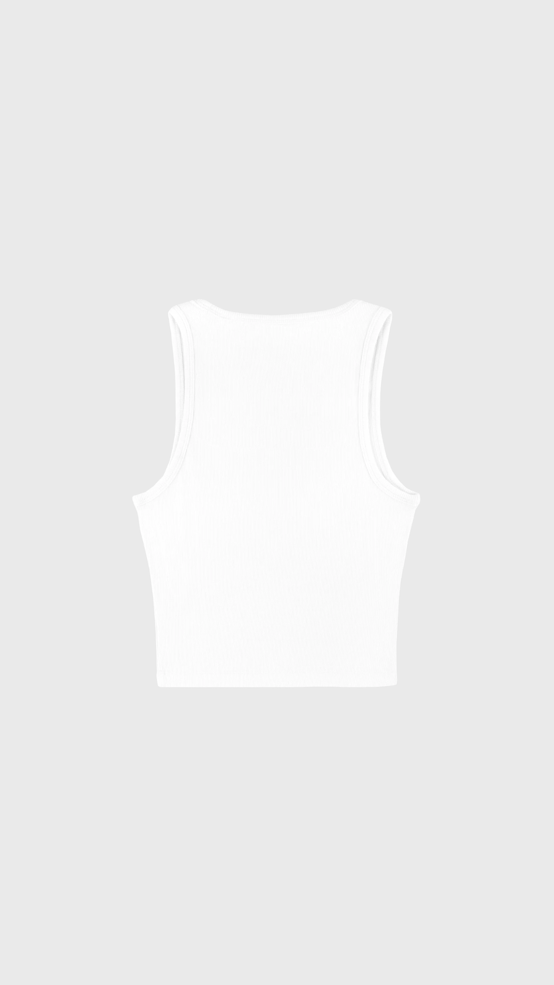Sporty & Rich Signature Logo Ribbed Baby Tank in White/Black
