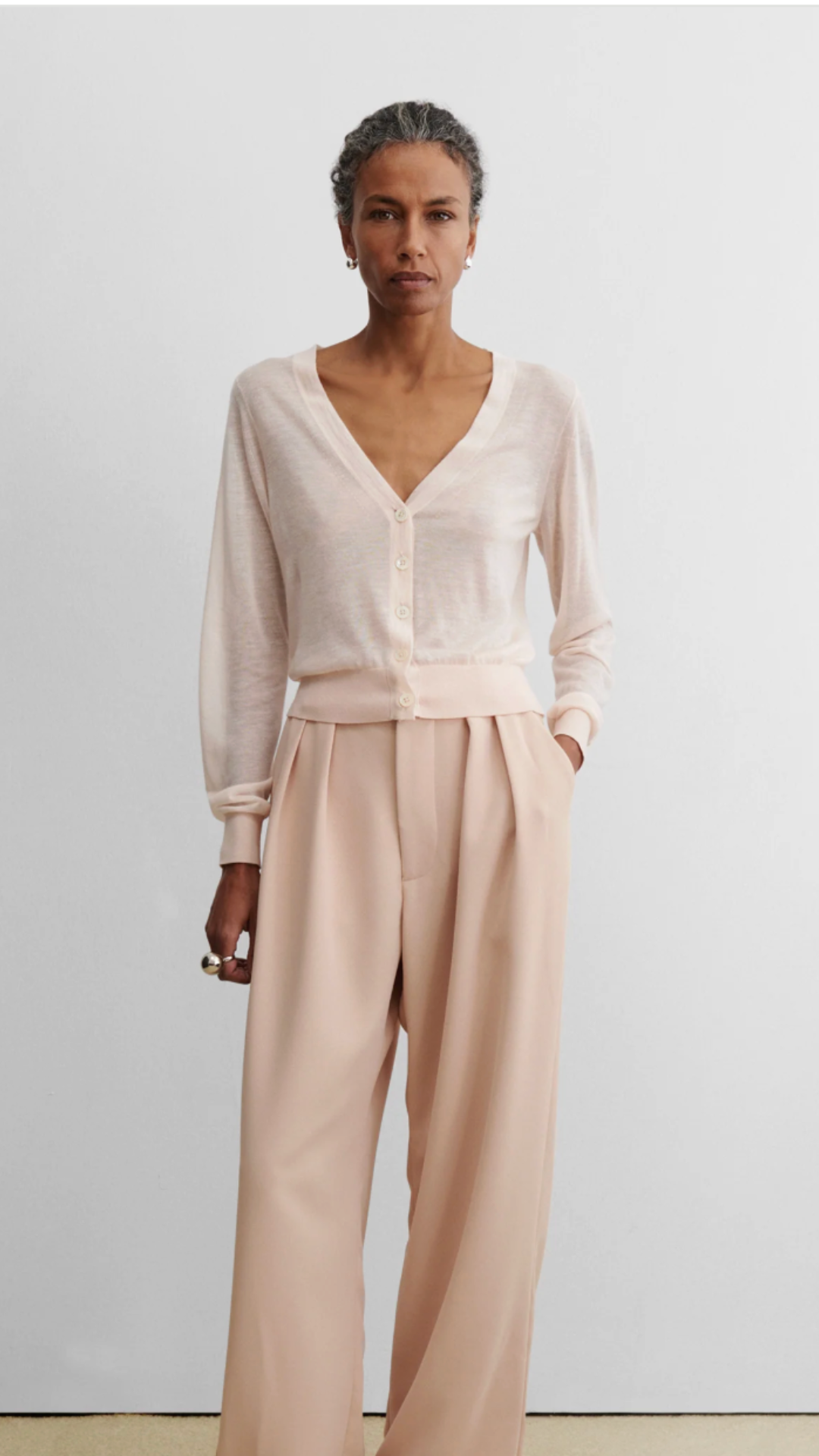 Rachel Comey Essere Cardigan in Blush