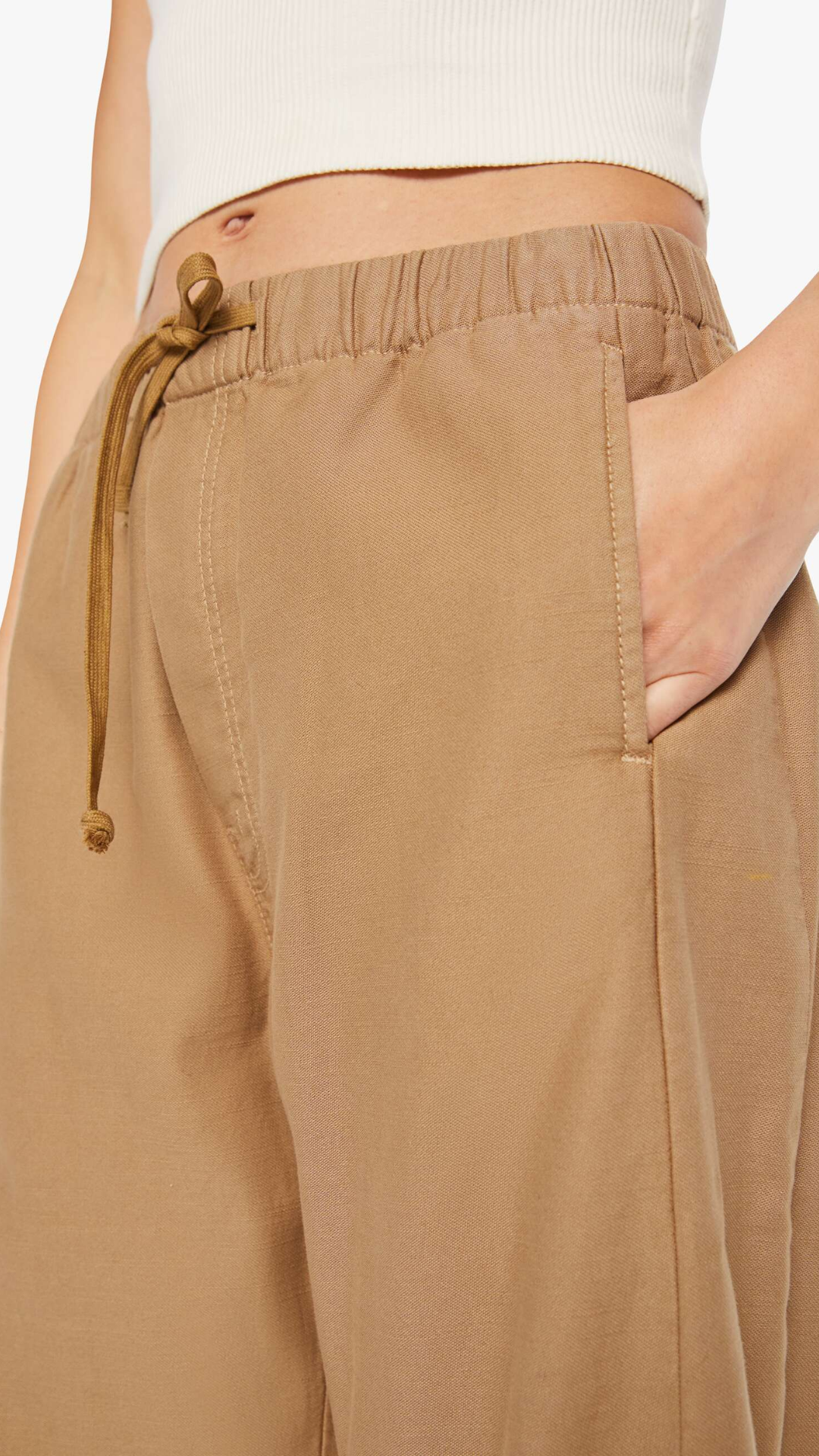 Mother Drawn Half Pipe Ankle Pant in Sir Yes Sir Chipmunk