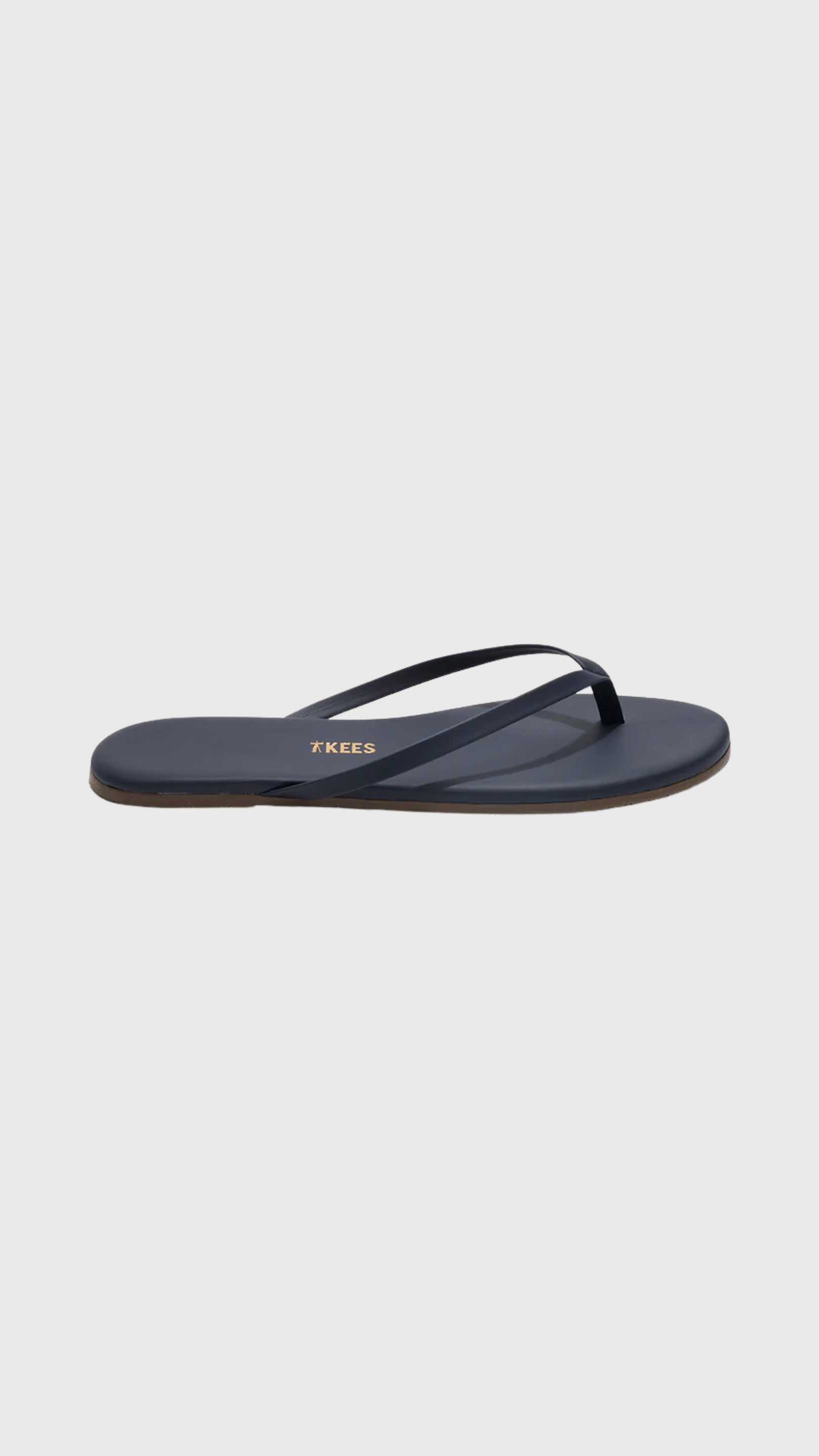TKEES Lily Liners Leather Flip Flops in Twilight