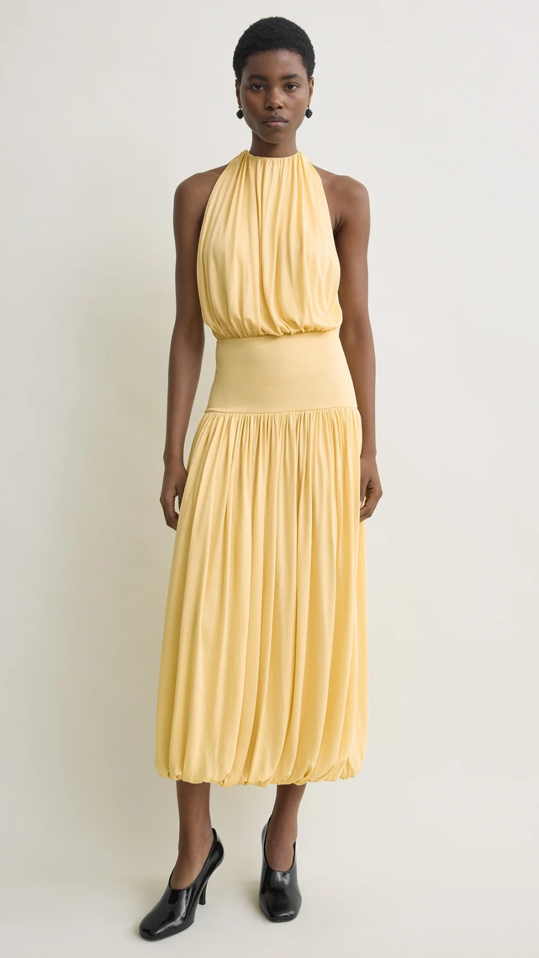 Toteme Soft Gathered Halter Dress