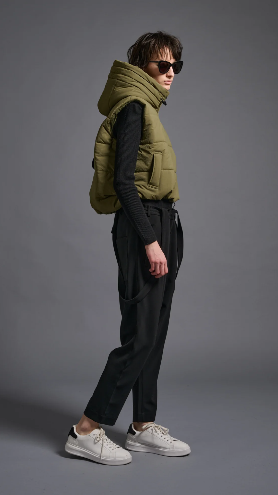 COG The Big Smoke Morgan Hoody Vest in Matcha