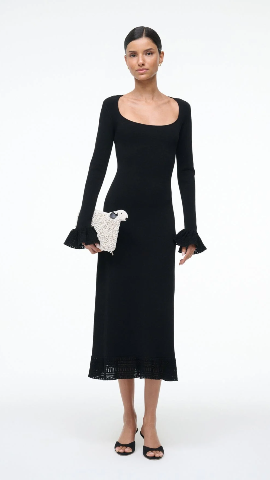 Staud Shelley Dress in Black