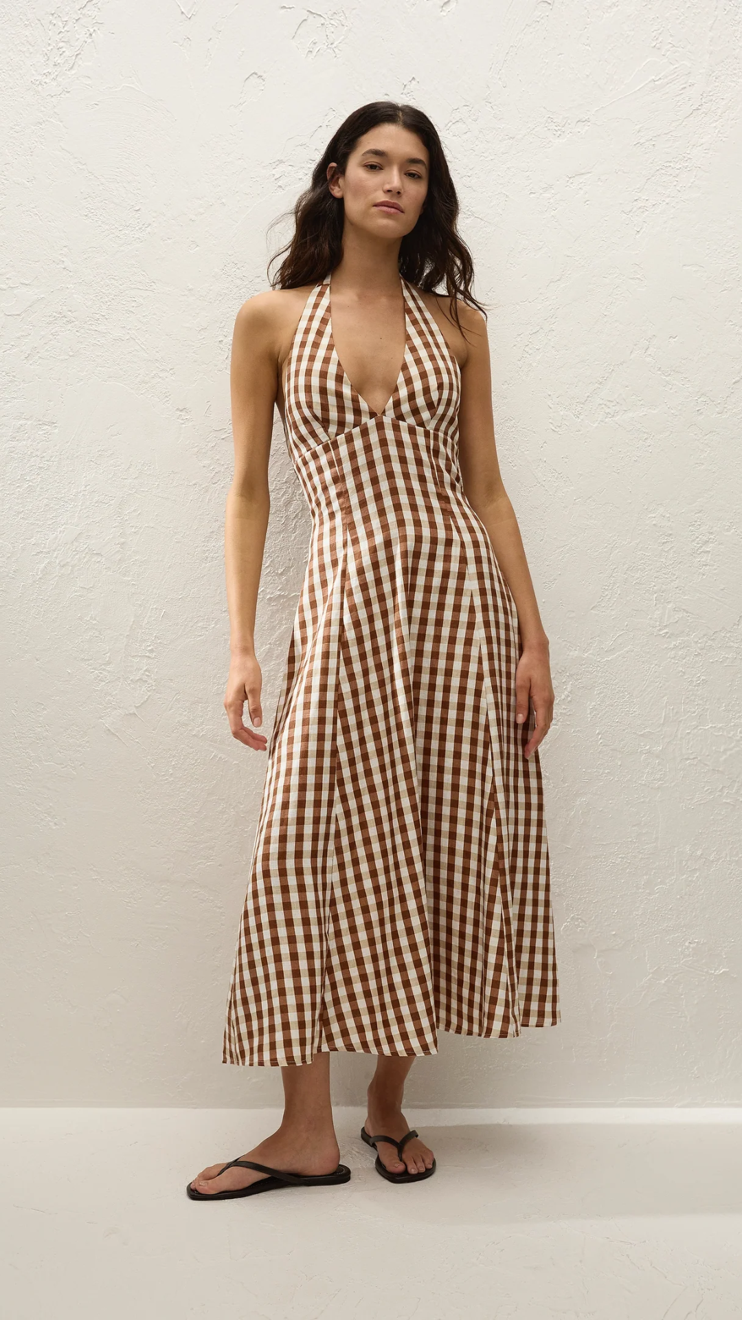 Faithfull Marais Midi Dress in Gingham