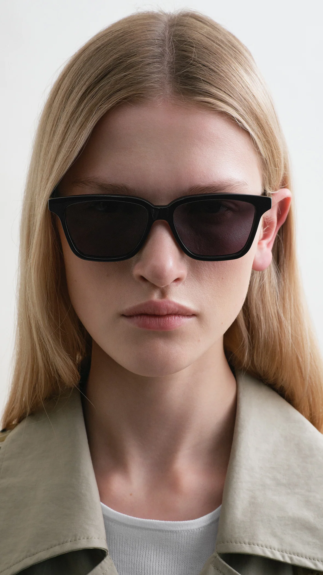 Toteme Square Sunglasses in Black