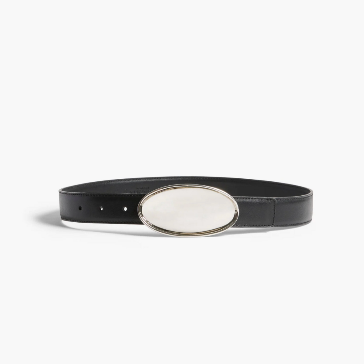 Altuzarra Oval Plaque Belt in Black display picture 3