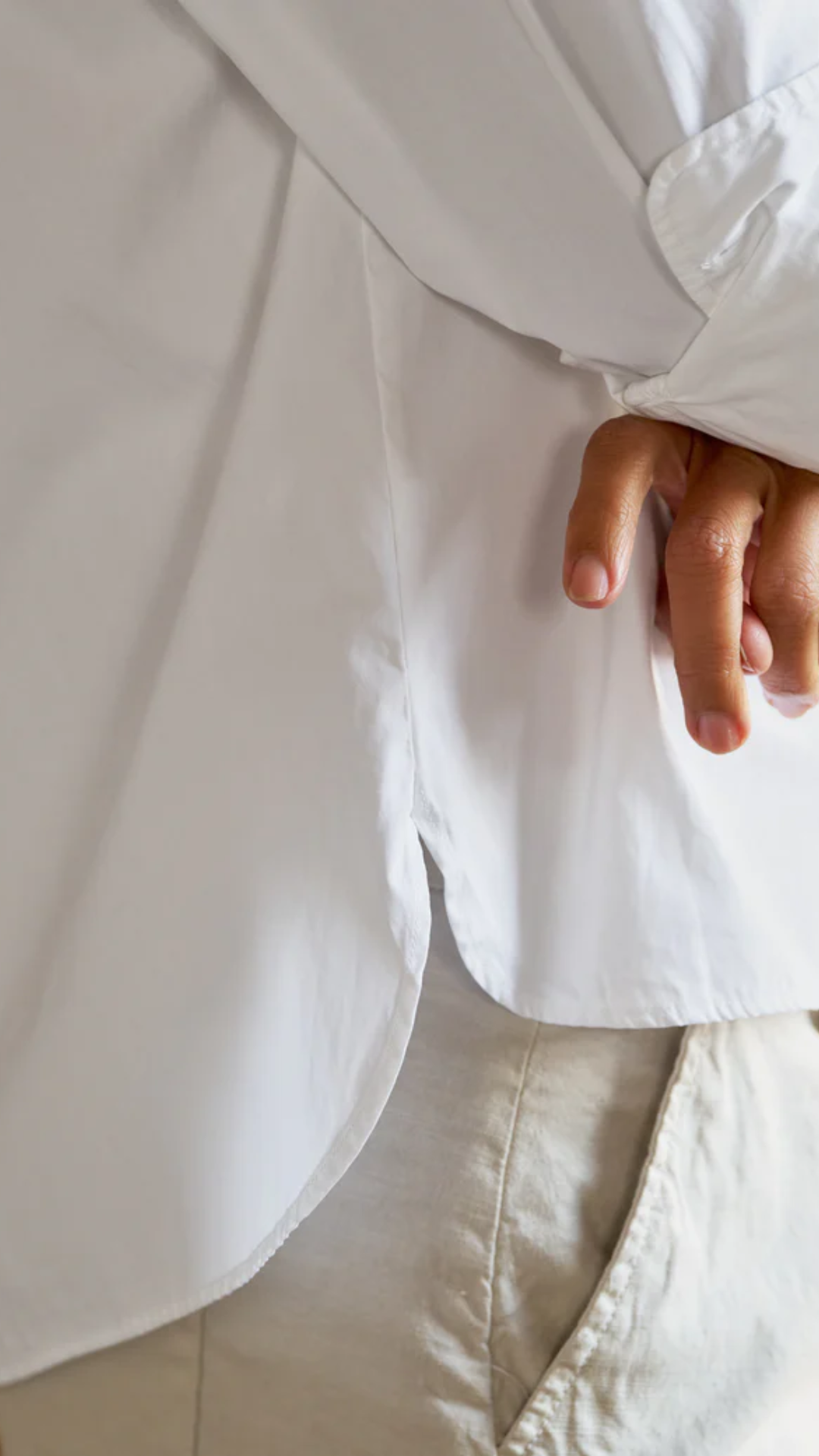 Frank and Eileen Silvio Button Up Shirt in White